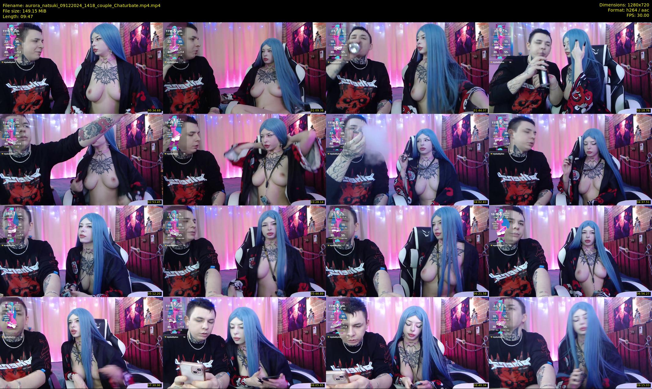 aurora_natsuki — 10 minute Chaturbate couple cam show recording, 720p, Dec 9, 2024