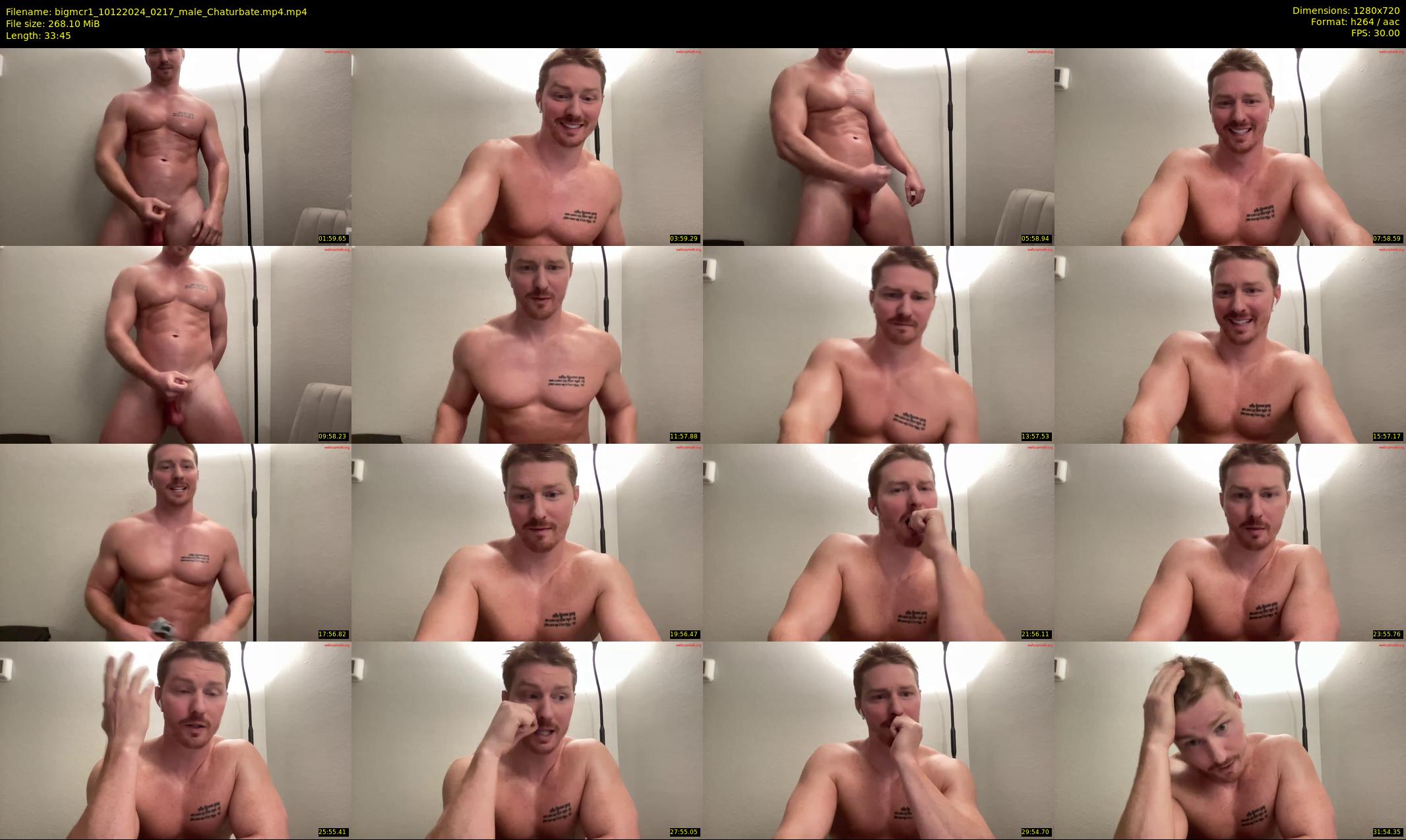 bigmcr1 — 34 minute Chaturbate male cam show recording, 720p, Dec 10, 2024