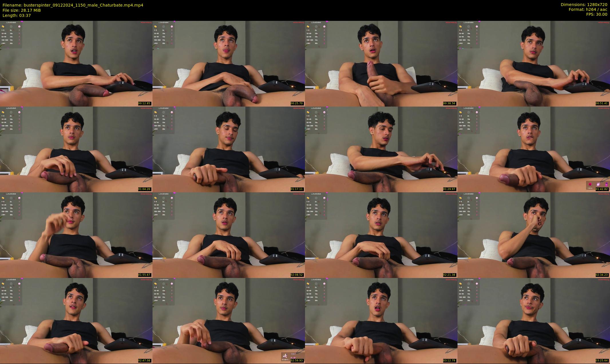 busterspinter — 4 minute Chaturbate male cam show recording, 720p, Dec 9, 2024