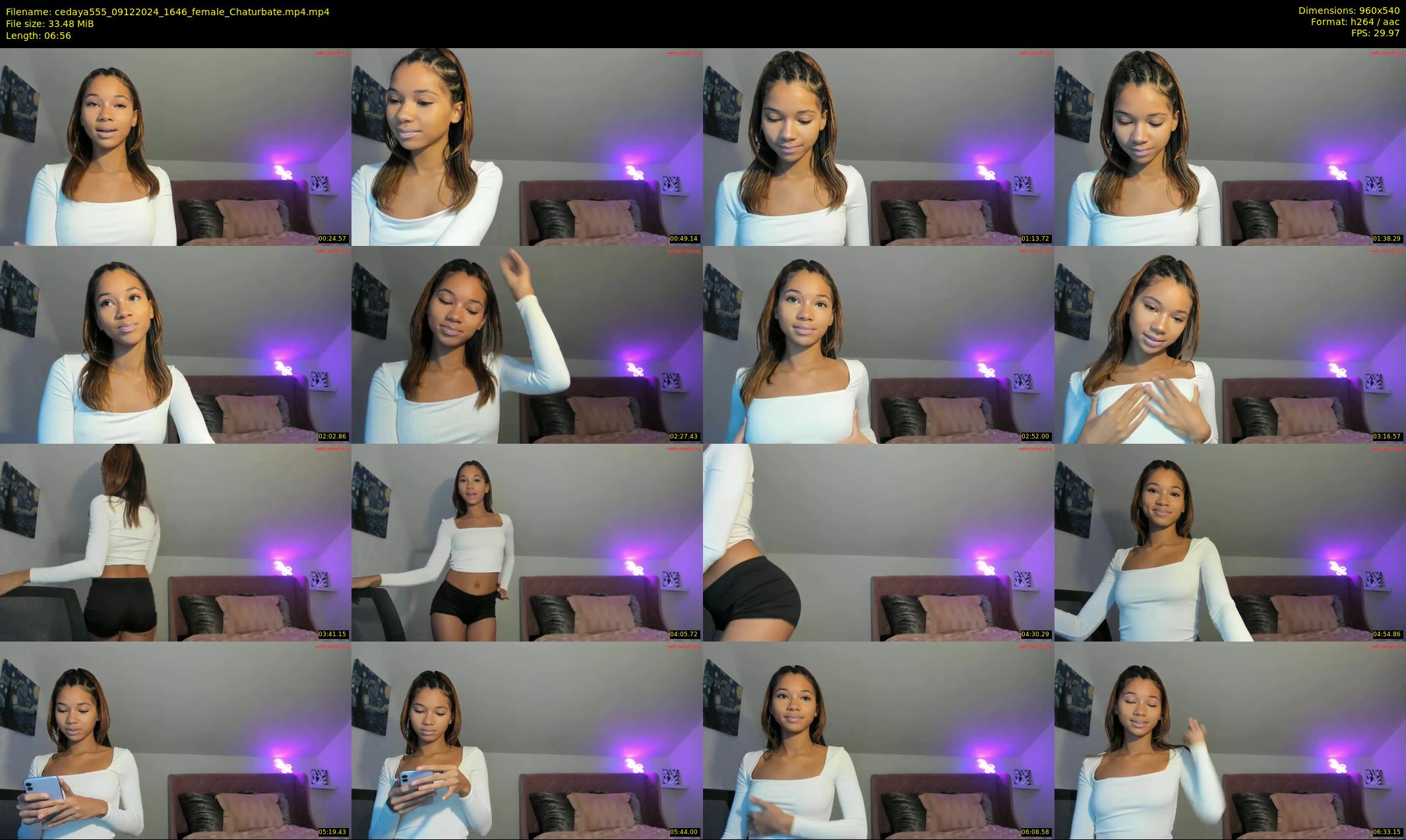 cedaya555 — 7 minute Chaturbate female cam show recording, 480p, Dec 9, 2024