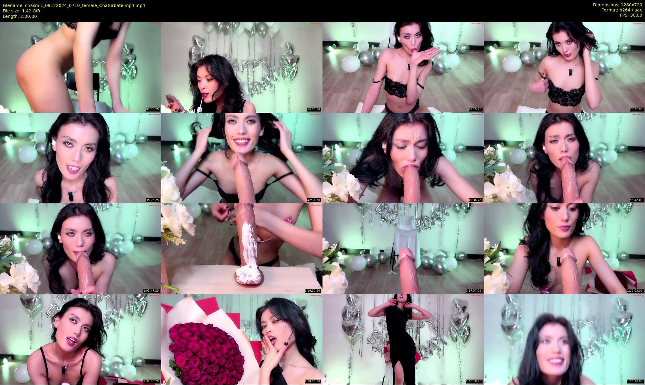 chasmic — 120 minute Chaturbate female cam show recording, 720p, Dec 9, 2024