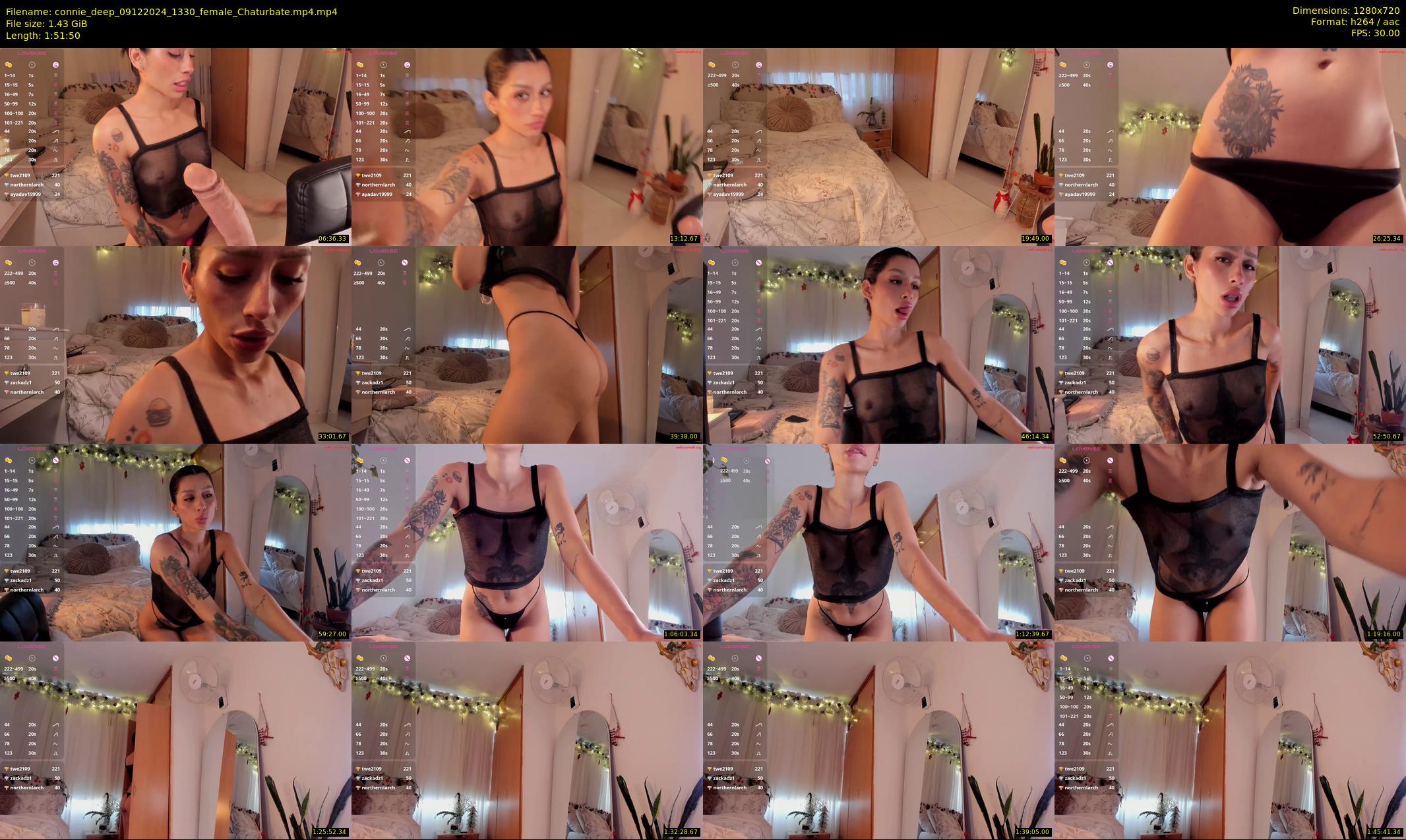 connie_deep — 112 minute Chaturbate female cam show recording, 720p, Dec 9, 2024