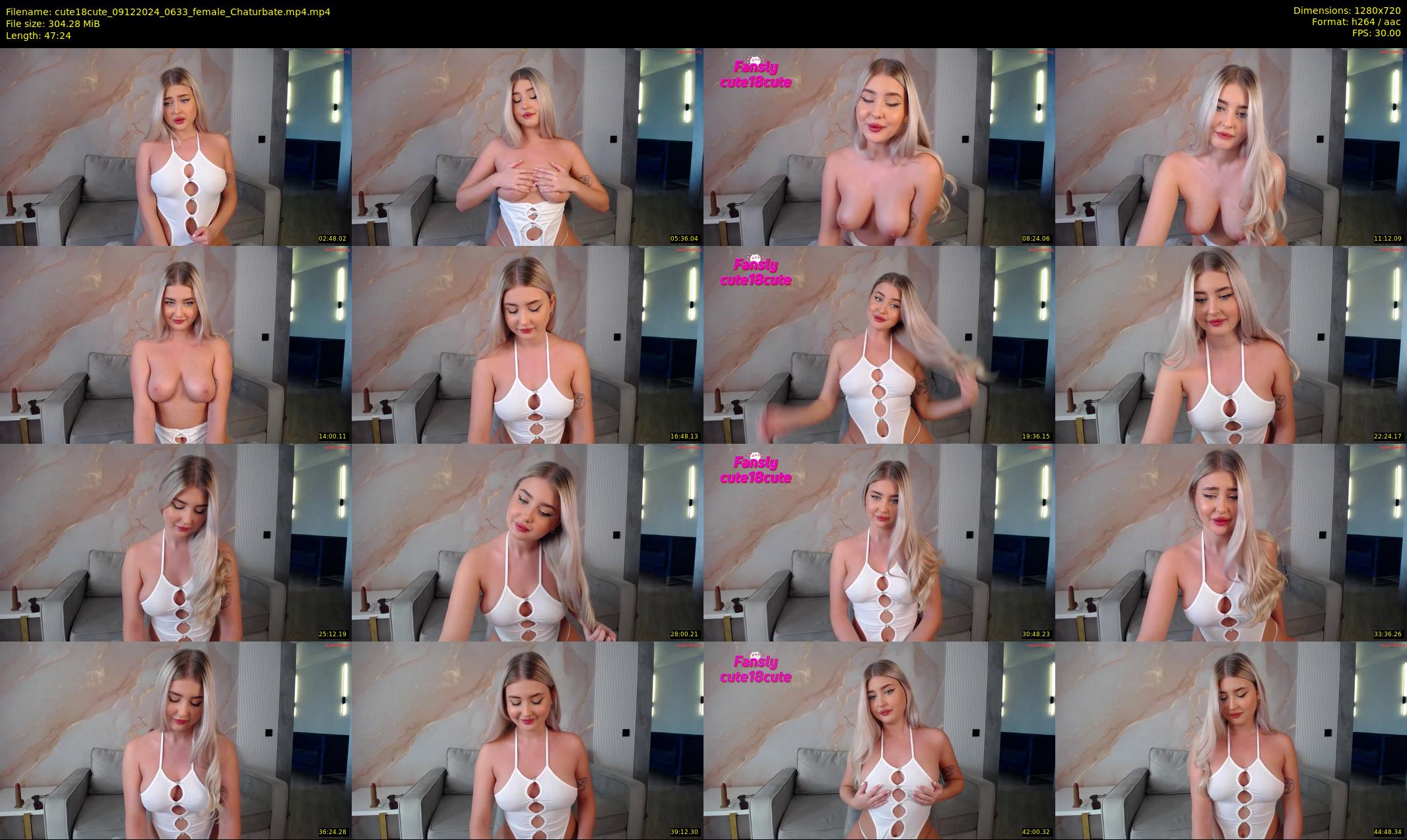cute18cute — 48 minute Chaturbate female cam show recording, 720p, Dec 9, 2024