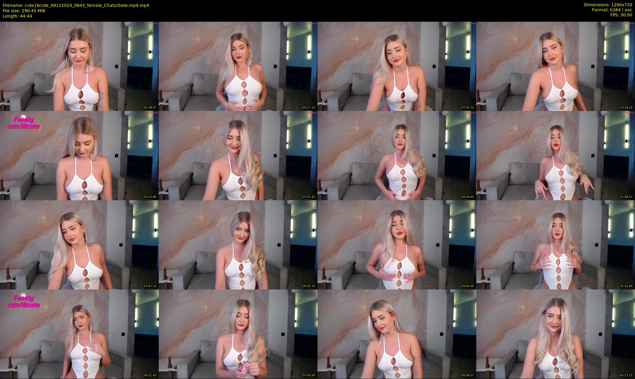 cute18cute — 45 minute Chaturbate female cam show recording, 720p, Dec 9, 2024