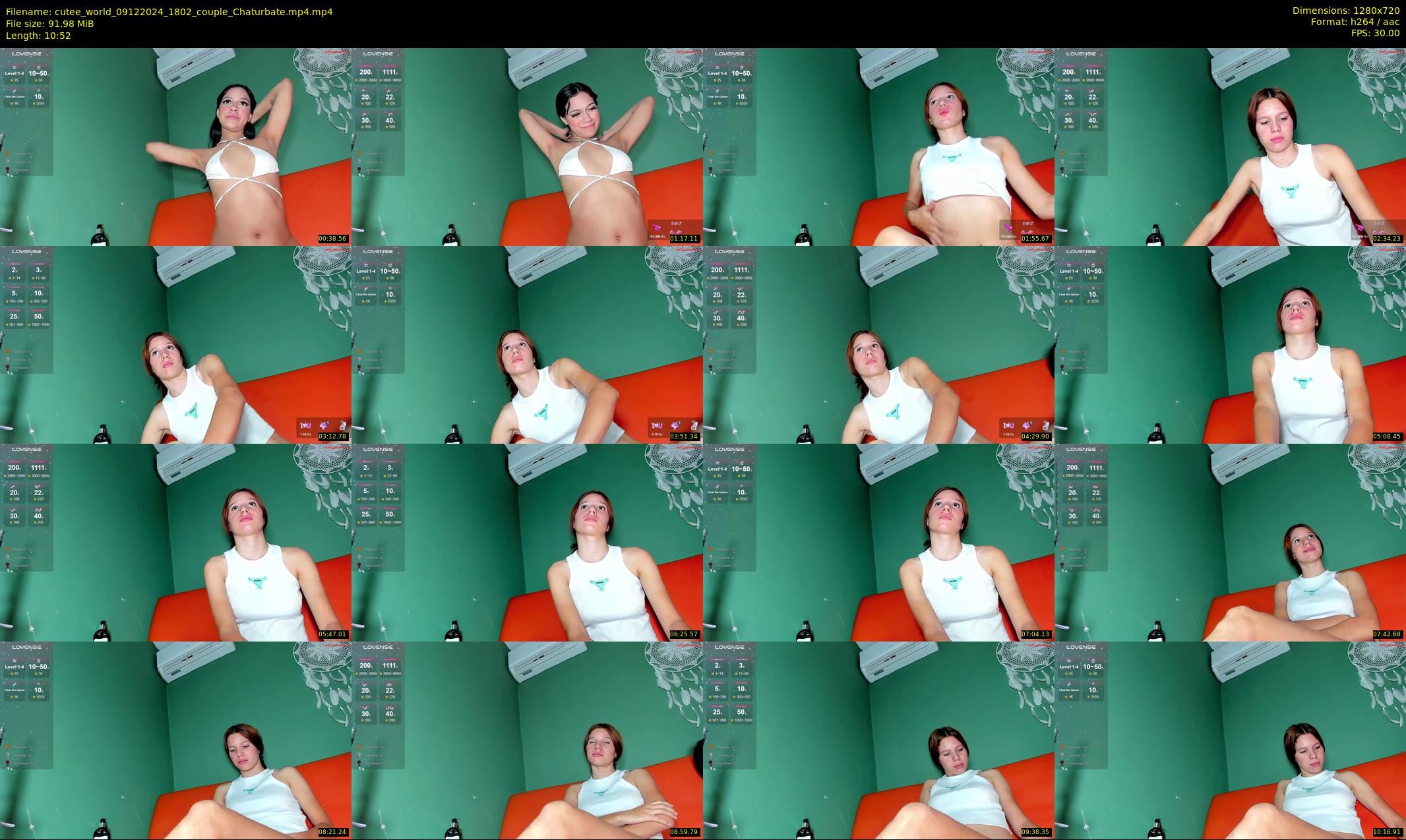 cutee_world — 11 minute Chaturbate female cam show recording, 720p, Dec 9, 2024