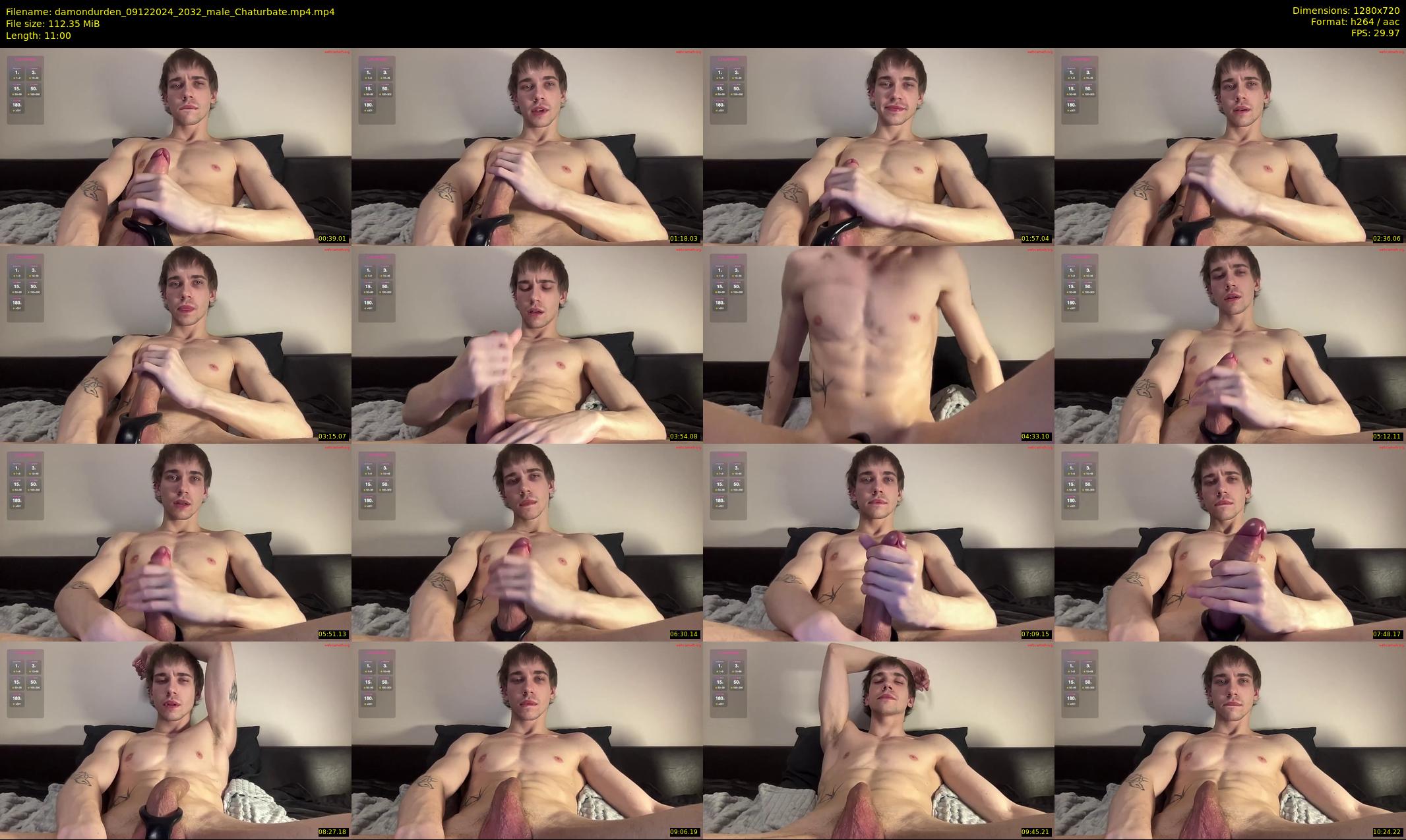 damondurden — 11 minute Chaturbate male cam show recording, 720p, Dec 9, 2024