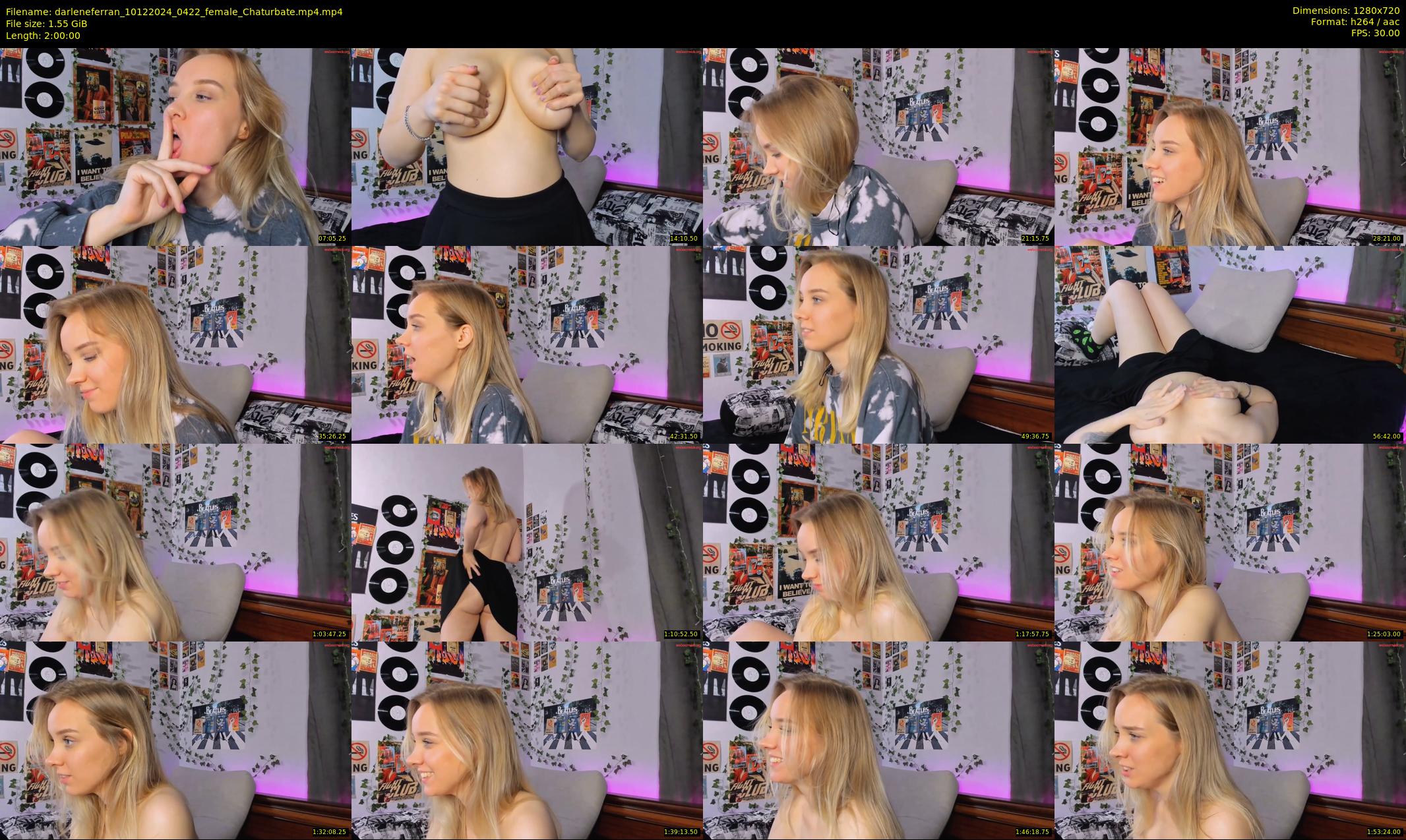 darleneferran — 120 minute Chaturbate female cam show recording, 720p, Dec 10, 2024