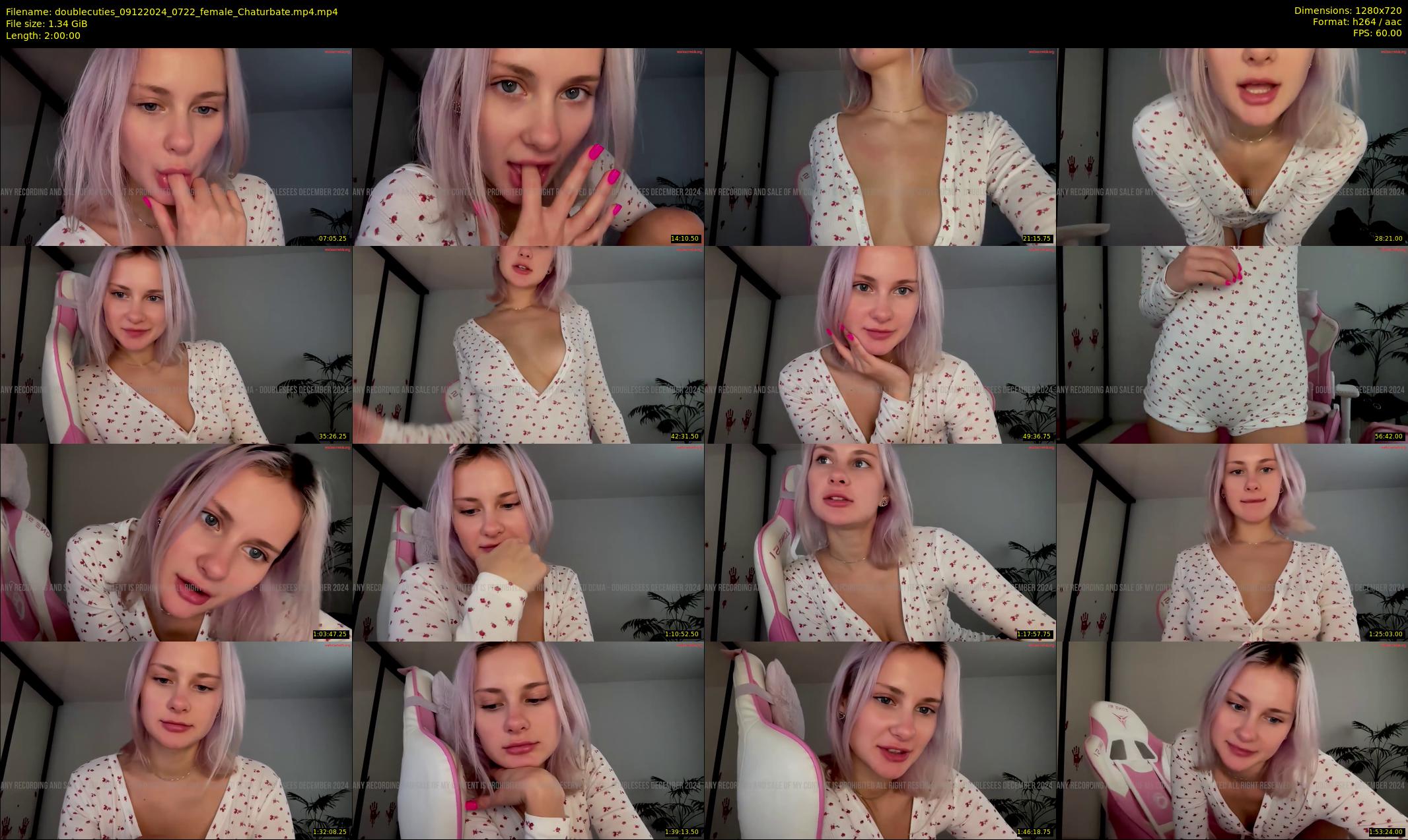 doublecuties — 120 minute Chaturbate couple cam show recording, 720p, Dec 9, 2024