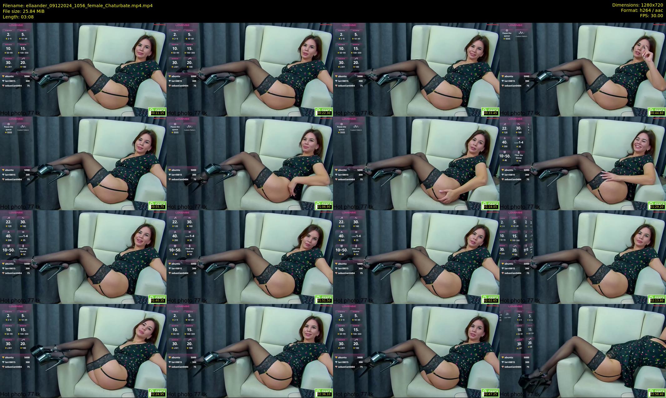 ellaander — 4 minute Chaturbate female cam show recording, 720p, Dec 9, 2024
