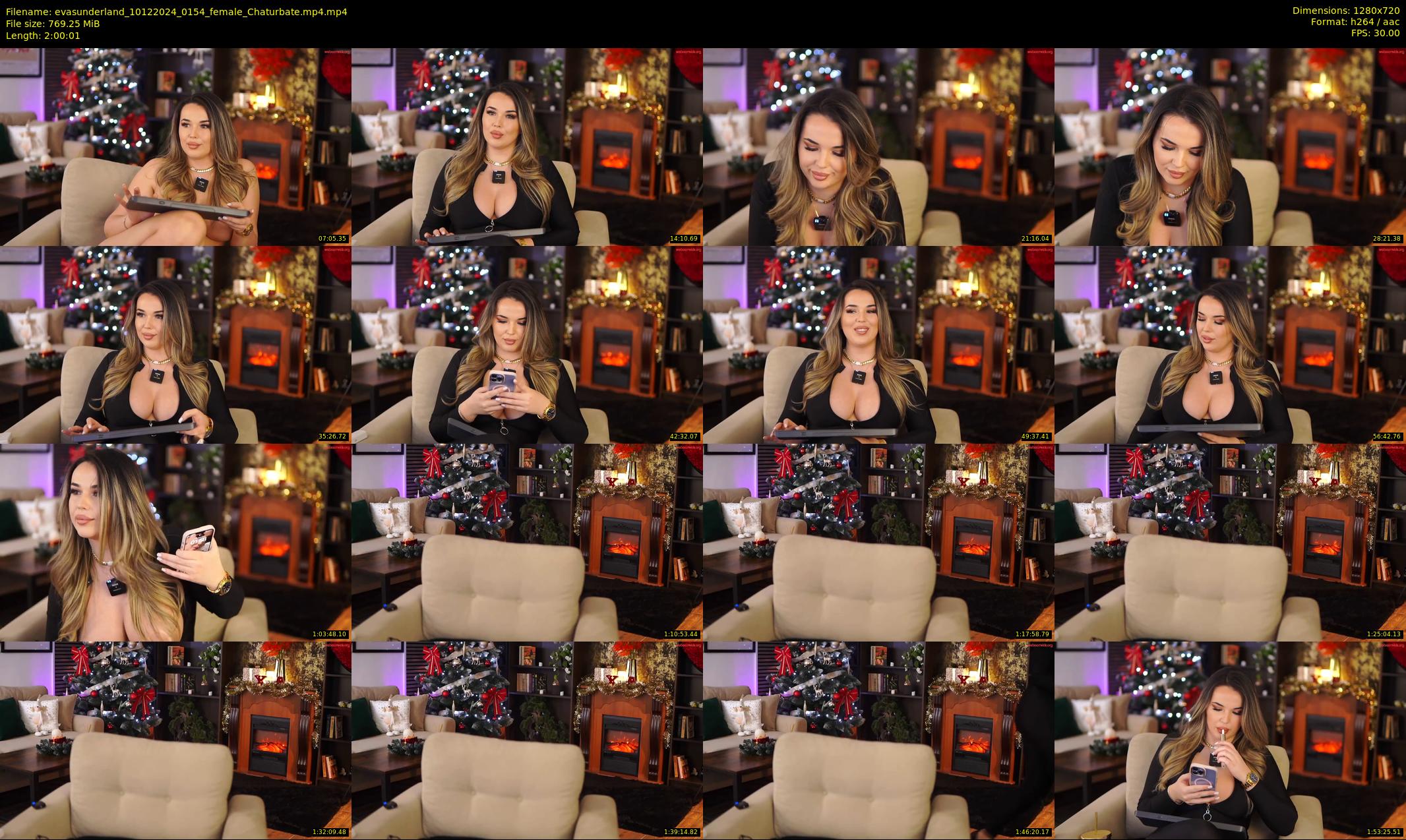 evasunderland — 121 minute Chaturbate female cam show recording, 720p, Dec 10, 2024