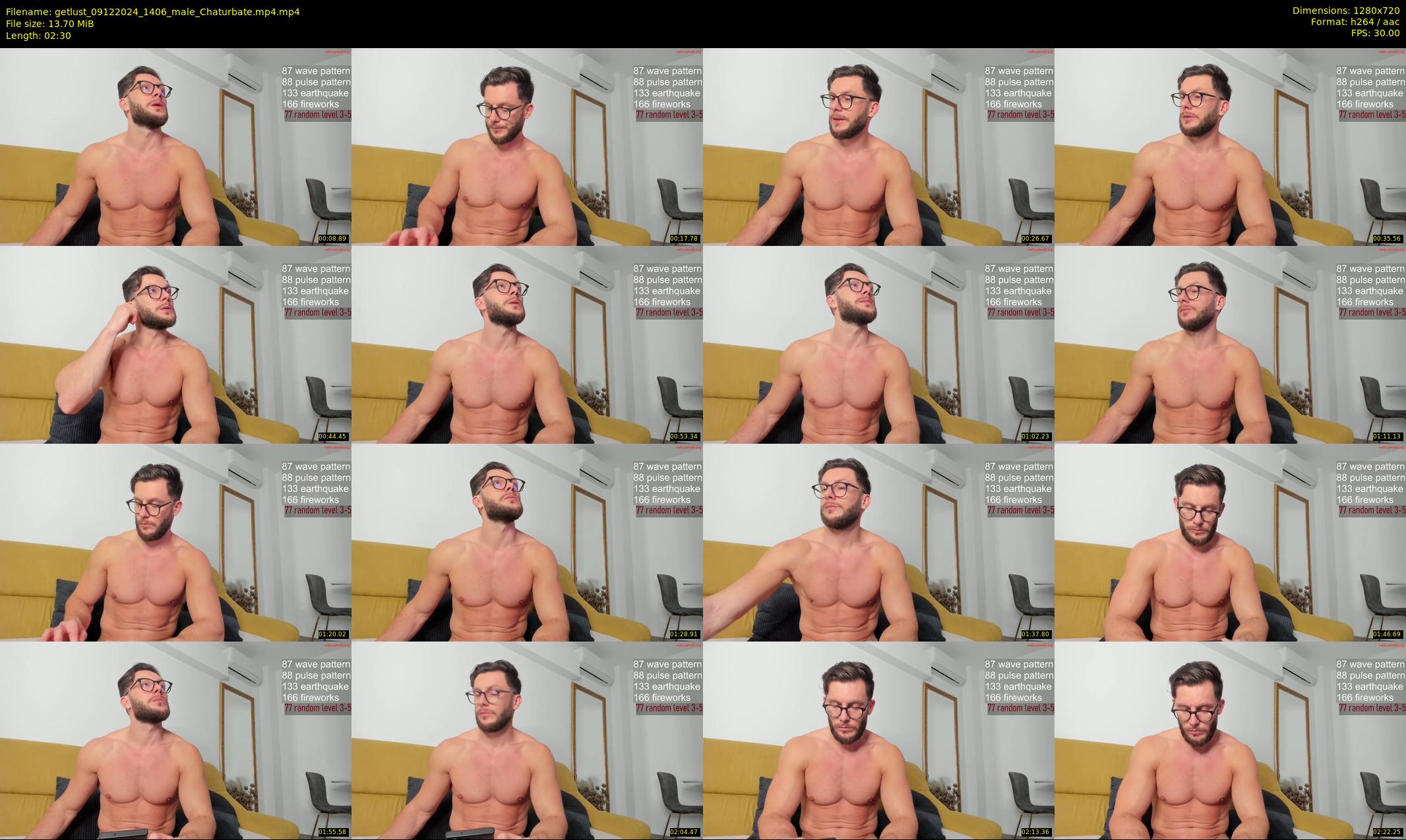 getlust — 3 minute Chaturbate male cam show recording, 720p, Dec 9, 2024
