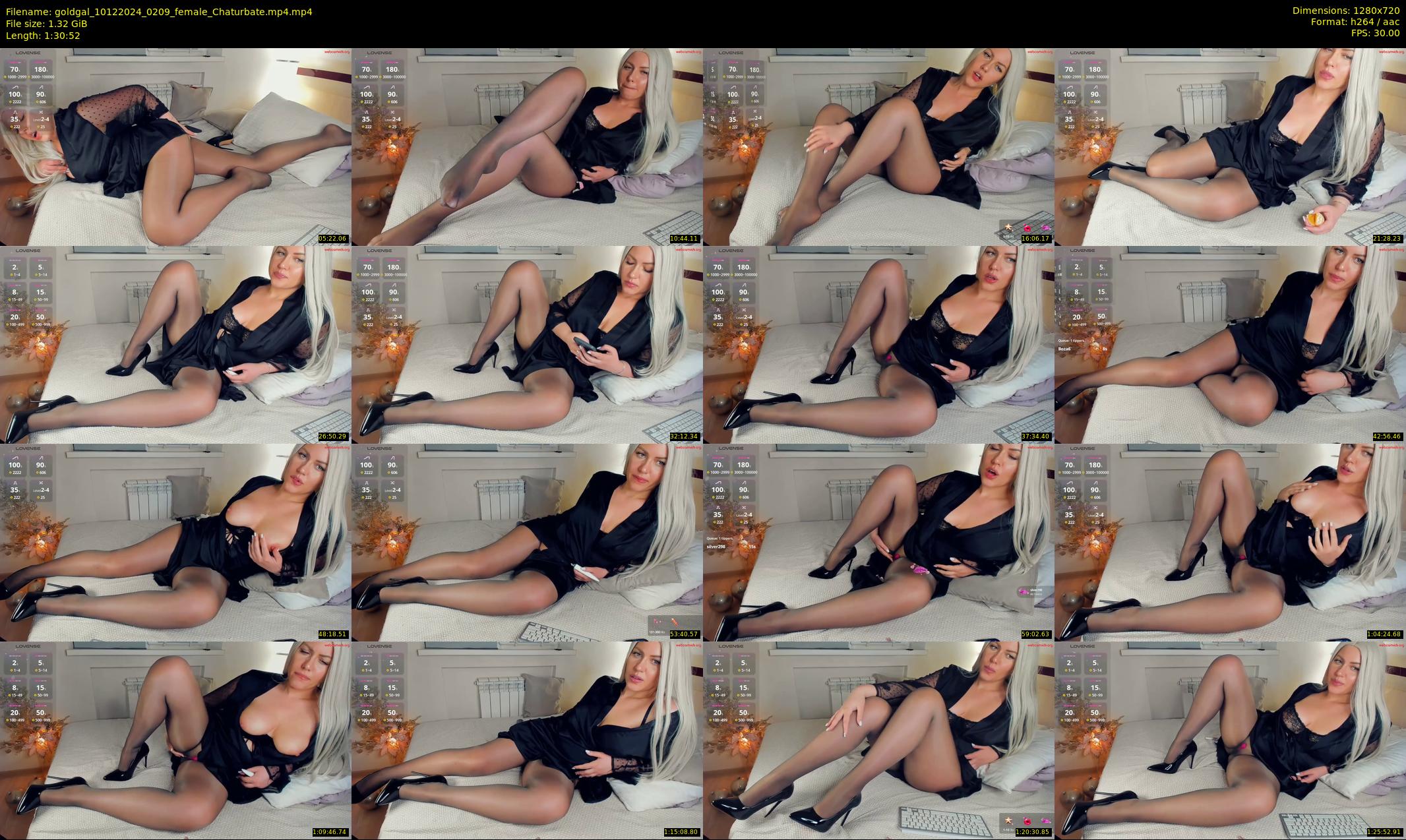 goldgal — 91 minute Chaturbate female cam show recording, 720p, Dec 10, 2024
