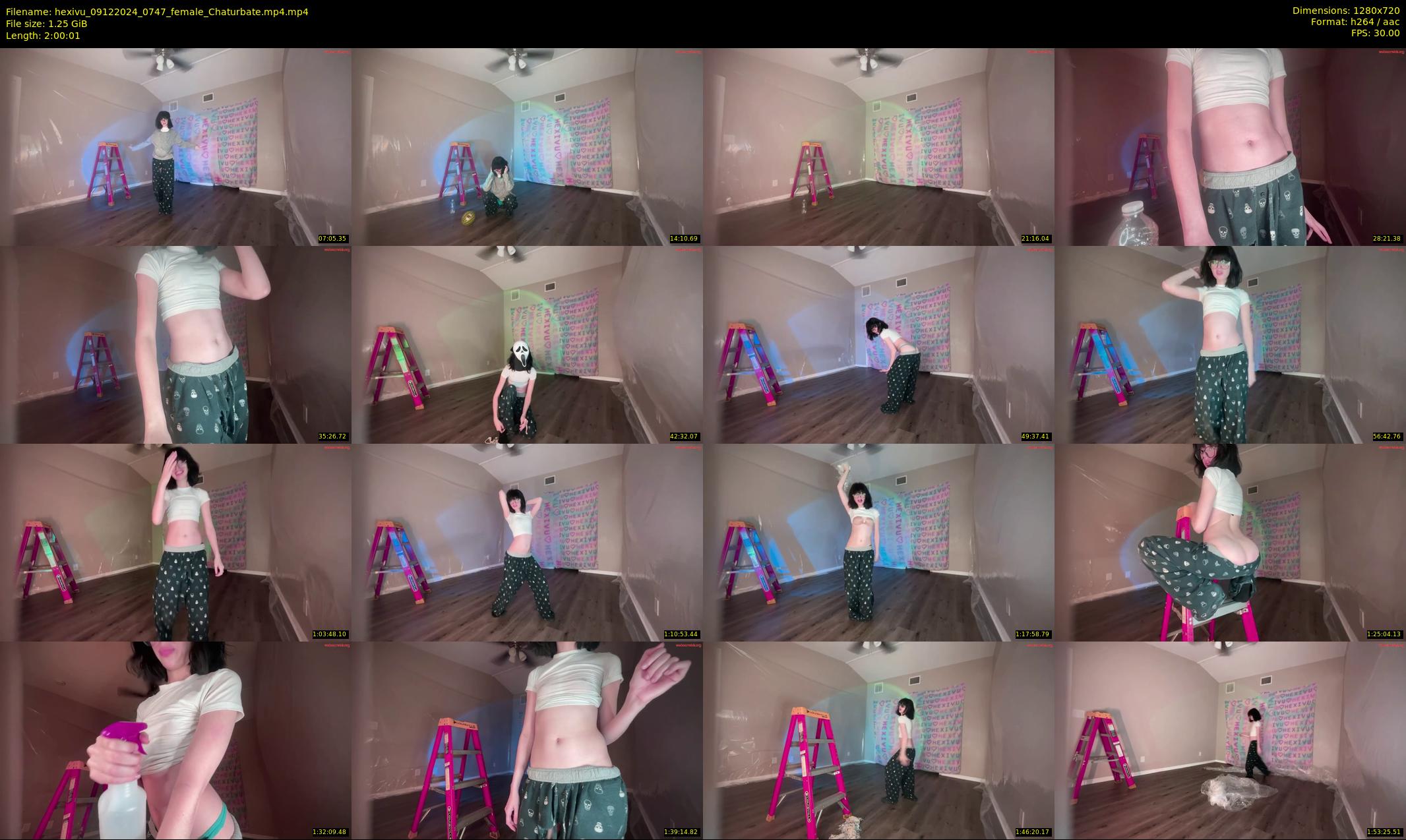 hexivu — 121 minute Chaturbate female cam show recording, 720p, Dec 9, 2024