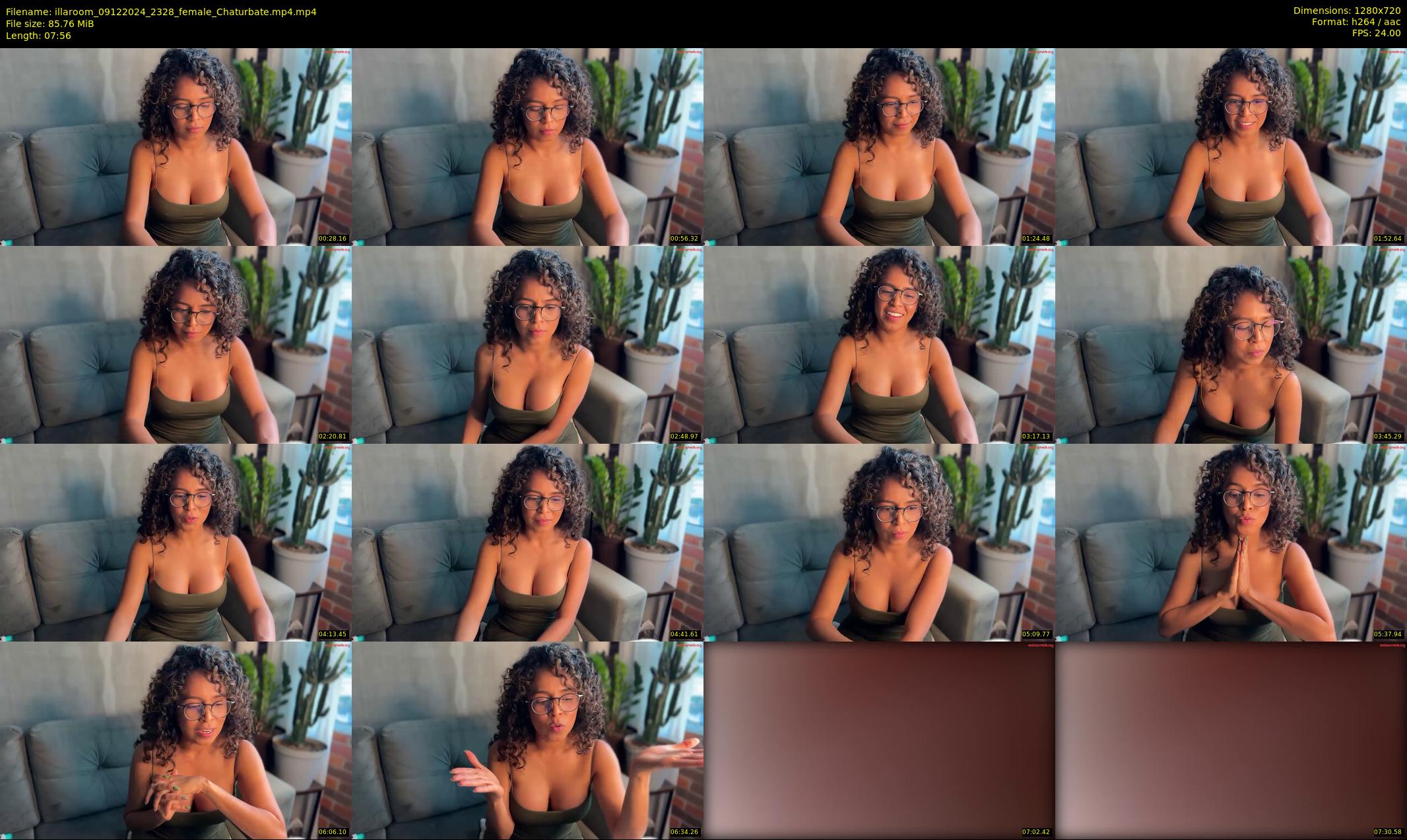 illaroom — 8 minute Chaturbate female cam show recording, 720p, Dec 9, 2024