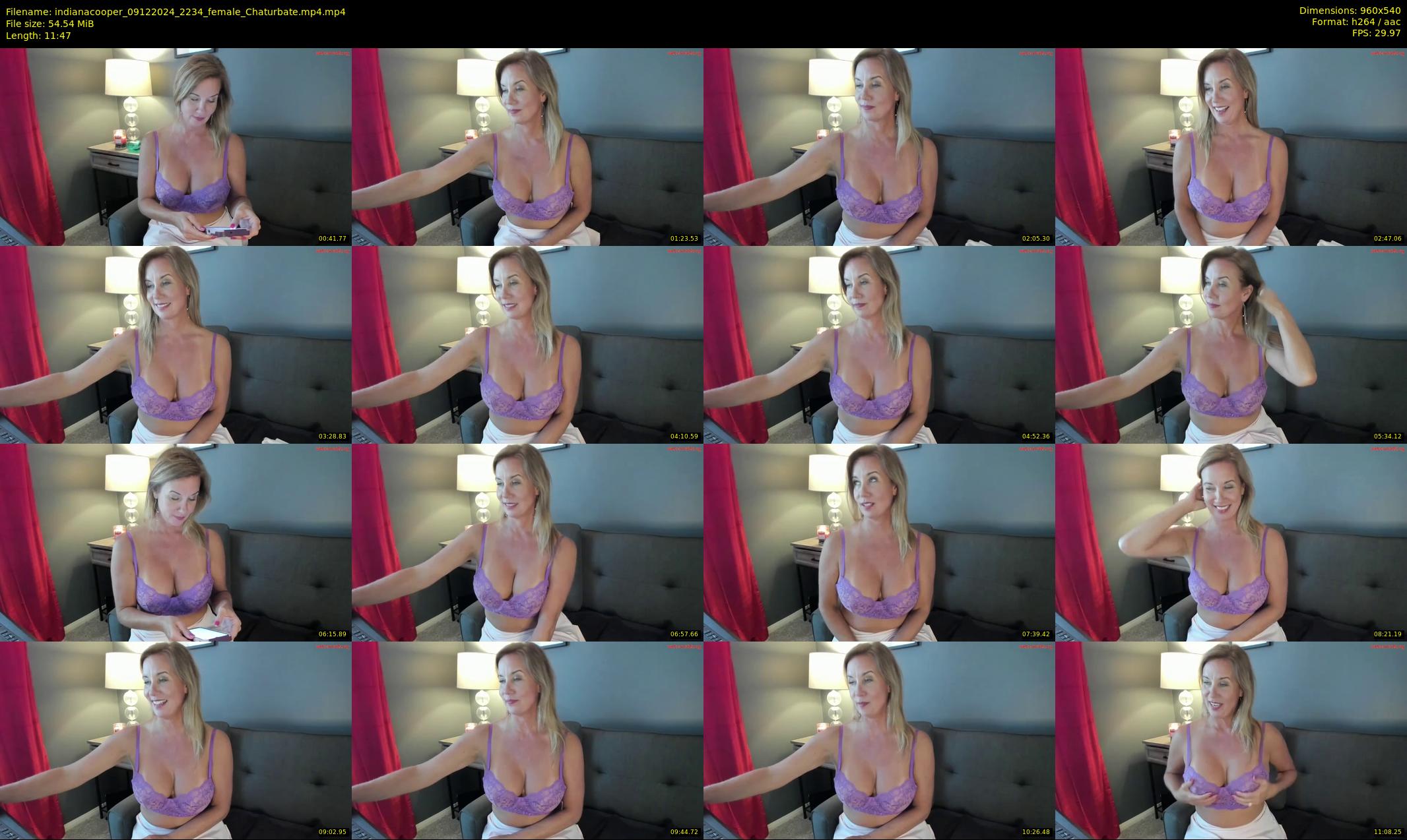 indianacooper — 12 minute Chaturbate female cam show recording, 480p, Dec 9, 2024