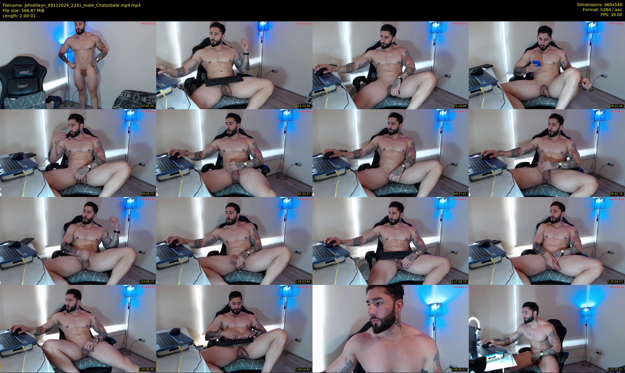 johnklleyn — 121 minute Chaturbate male cam show recording, 480p, Dec 9, 2024