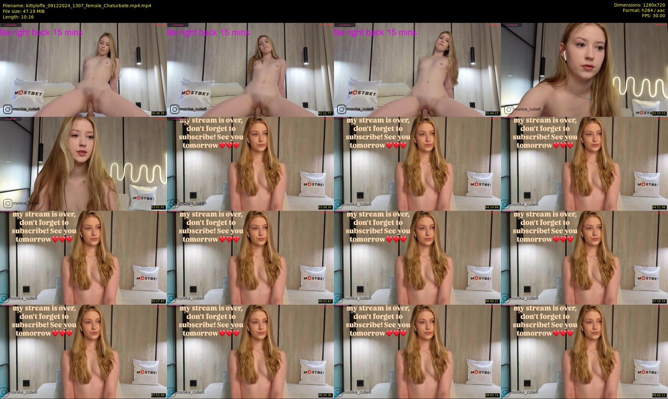 kittyloffe — 11 minute Chaturbate female cam show recording, 720p, Dec 9, 2024