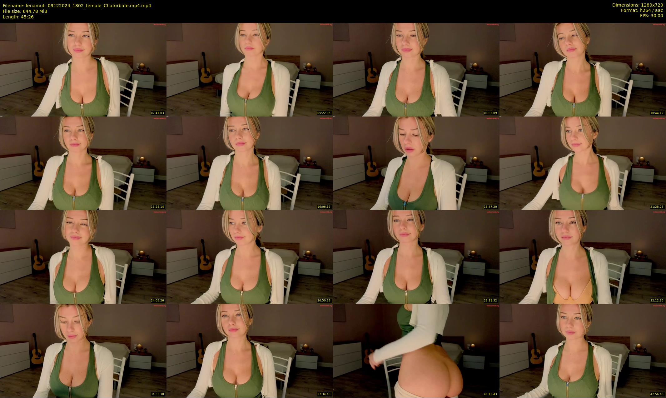lenamuti — 46 minute Chaturbate female cam show recording, 720p, Dec 9, 2024