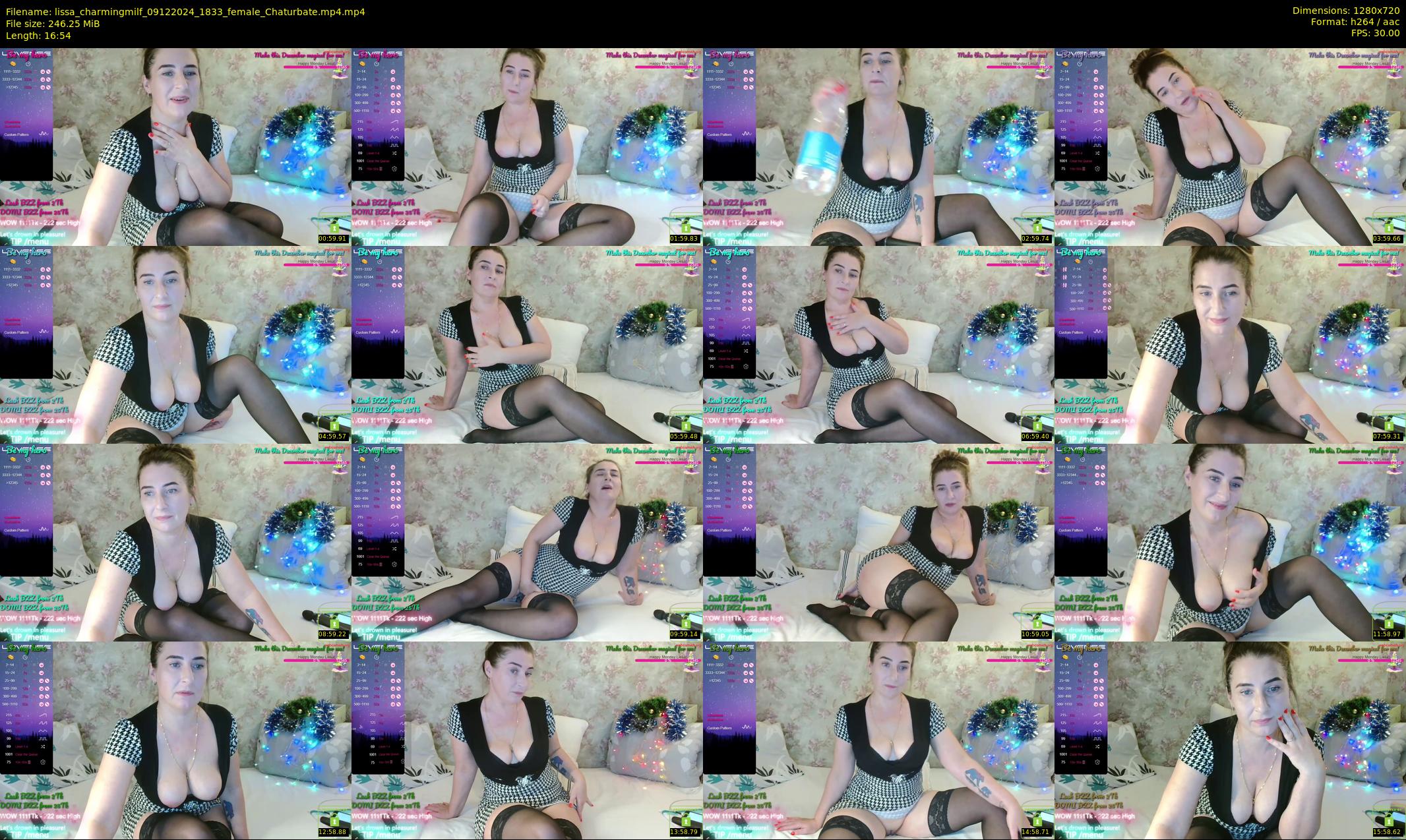 lissa_charmingmilf — 17 minute Chaturbate female cam show recording, 720p, Dec 9, 2024