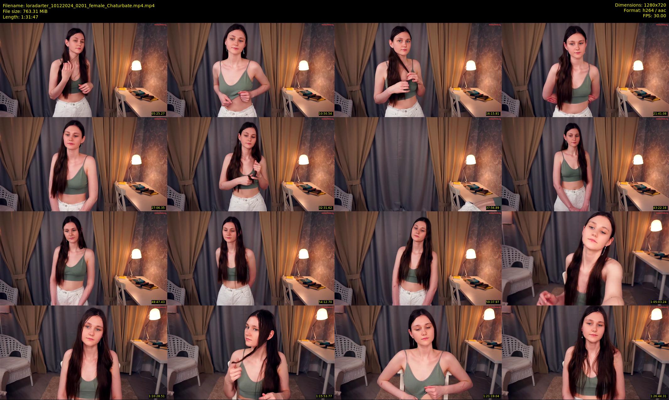 loradarter — 92 minute Chaturbate female cam show recording, 720p, Dec 10, 2024