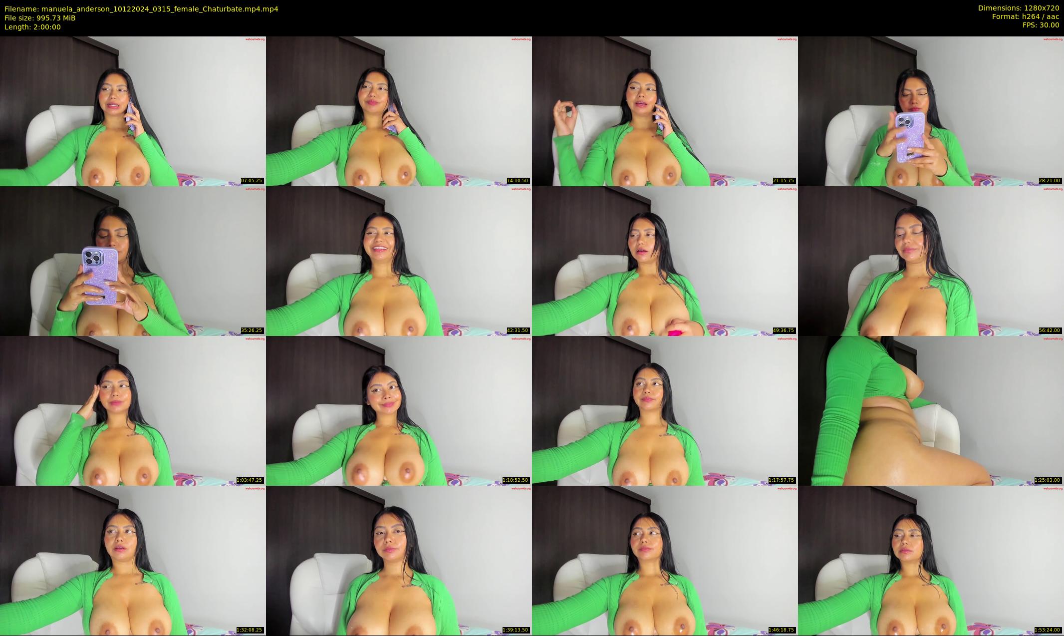 manuela_anderson — 120 minute Chaturbate female cam show recording, 720p, Dec 10, 2024