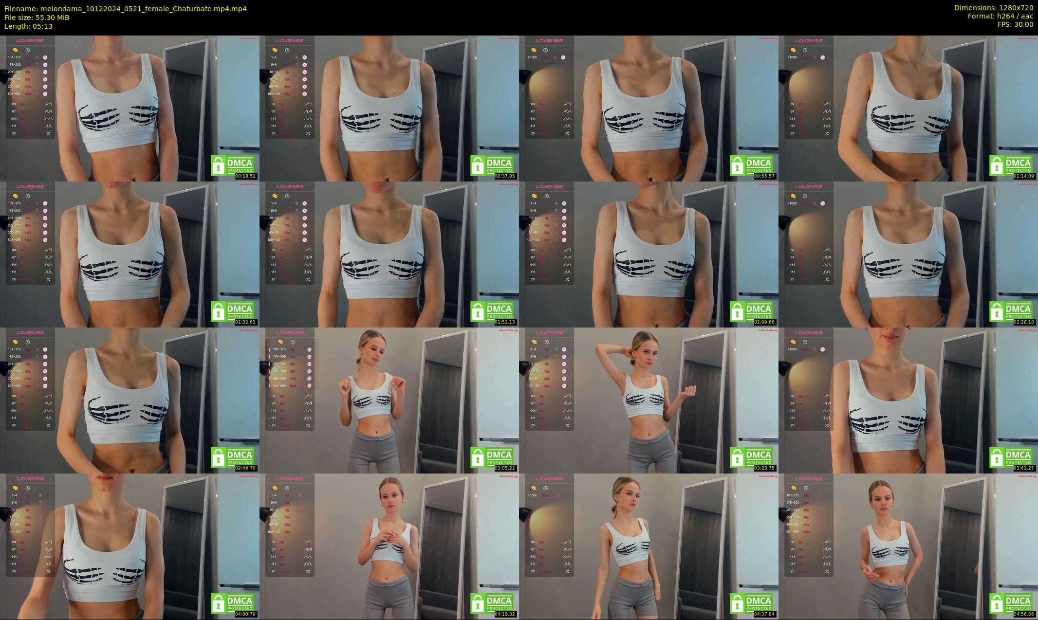melondama — 6 minute Chaturbate female cam show recording, 720p, Dec 10, 2024