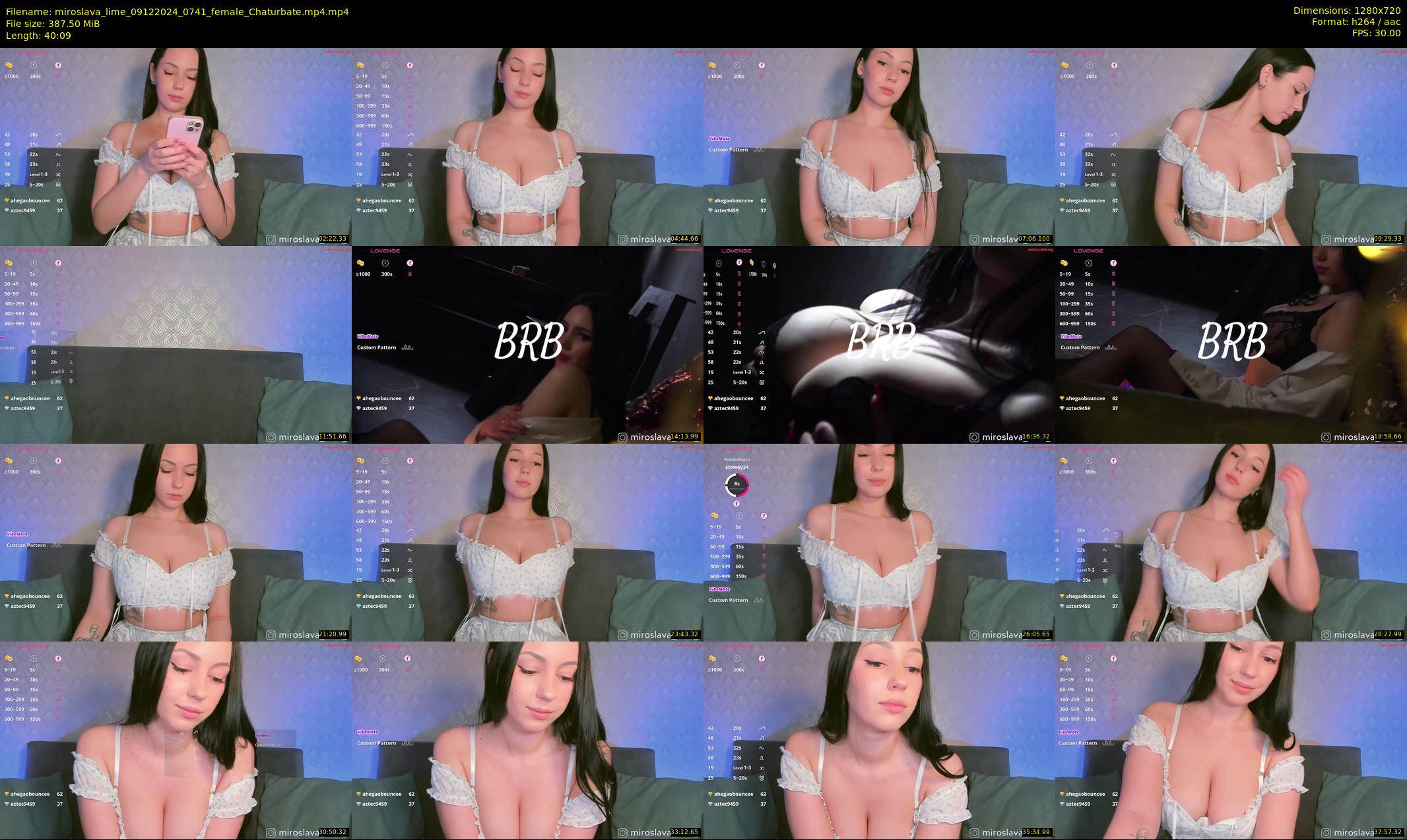 miroslava_lime — 41 minute Chaturbate female cam show recording, 720p, Dec 9, 2024