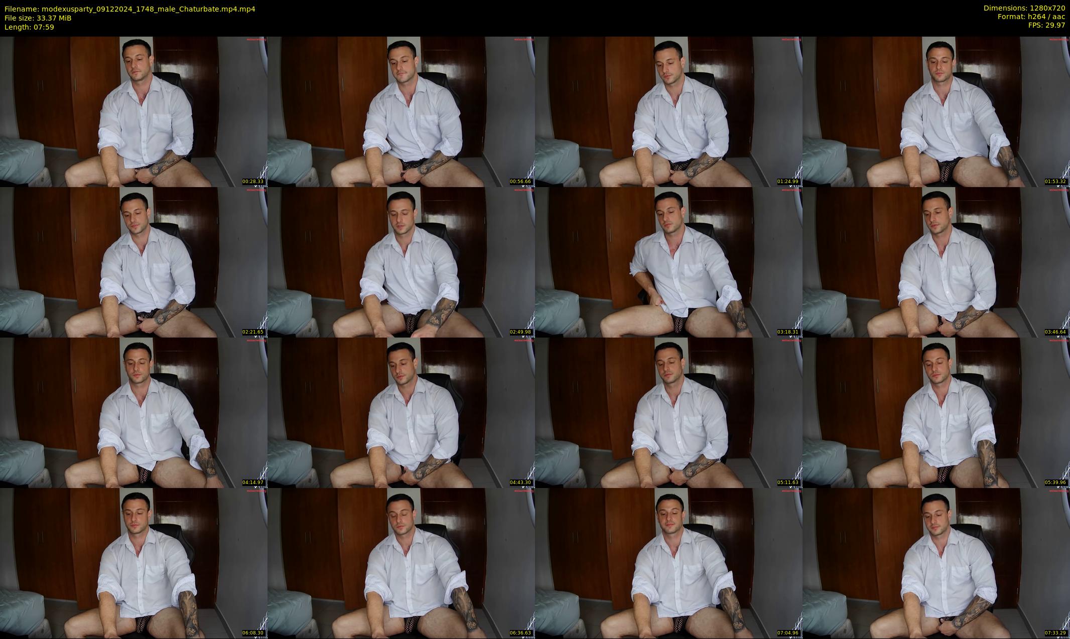 modexusparty — 8 minute Chaturbate male cam show recording, 720p, Dec 9, 2024