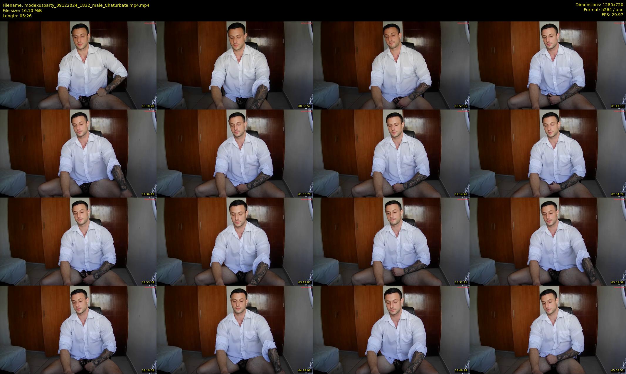 modexusparty — 6 minute Chaturbate male cam show recording, 720p, Dec 9, 2024