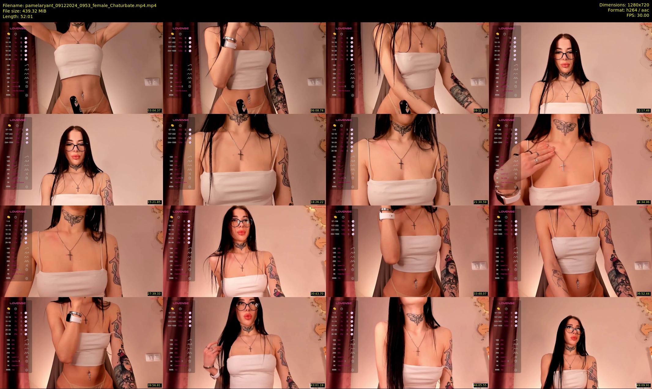 pamelaryant — 53 minute Chaturbate female cam show recording, 720p, Dec 9, 2024