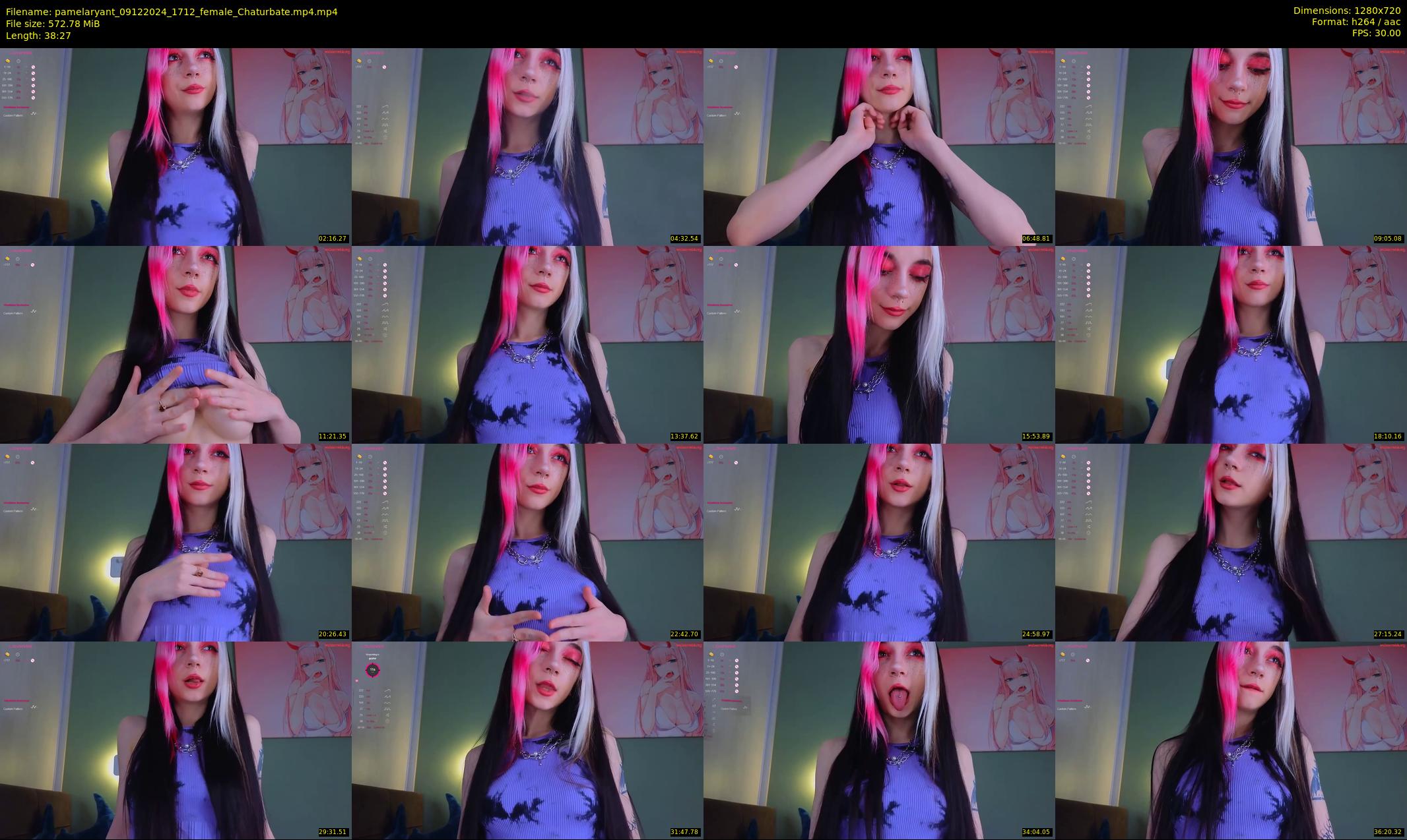 pamelaryant — 39 minute Chaturbate female cam show recording, 720p, Dec 9, 2024