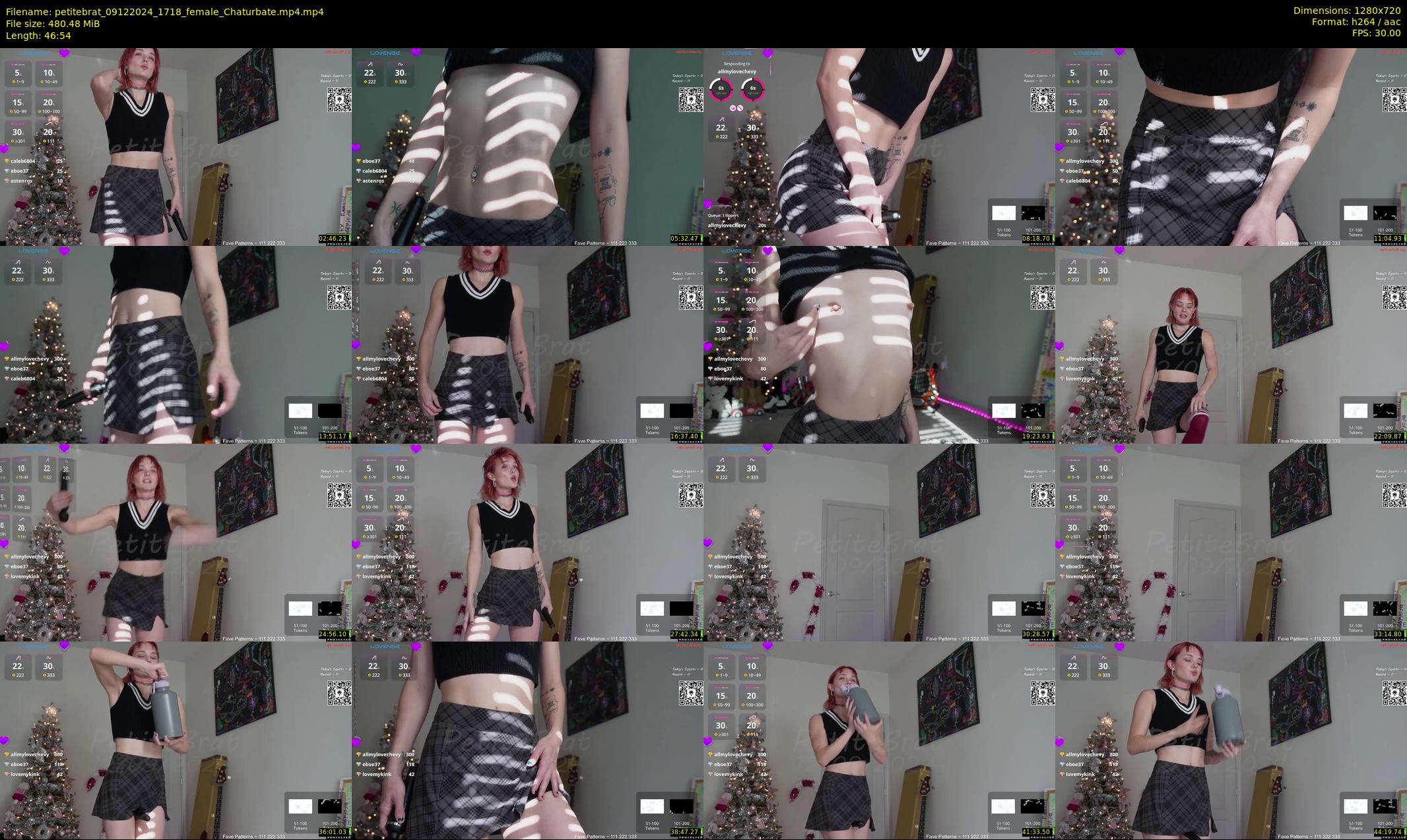 petitebrat — 47 minute Chaturbate female cam show recording, 720p, Dec 9, 2024