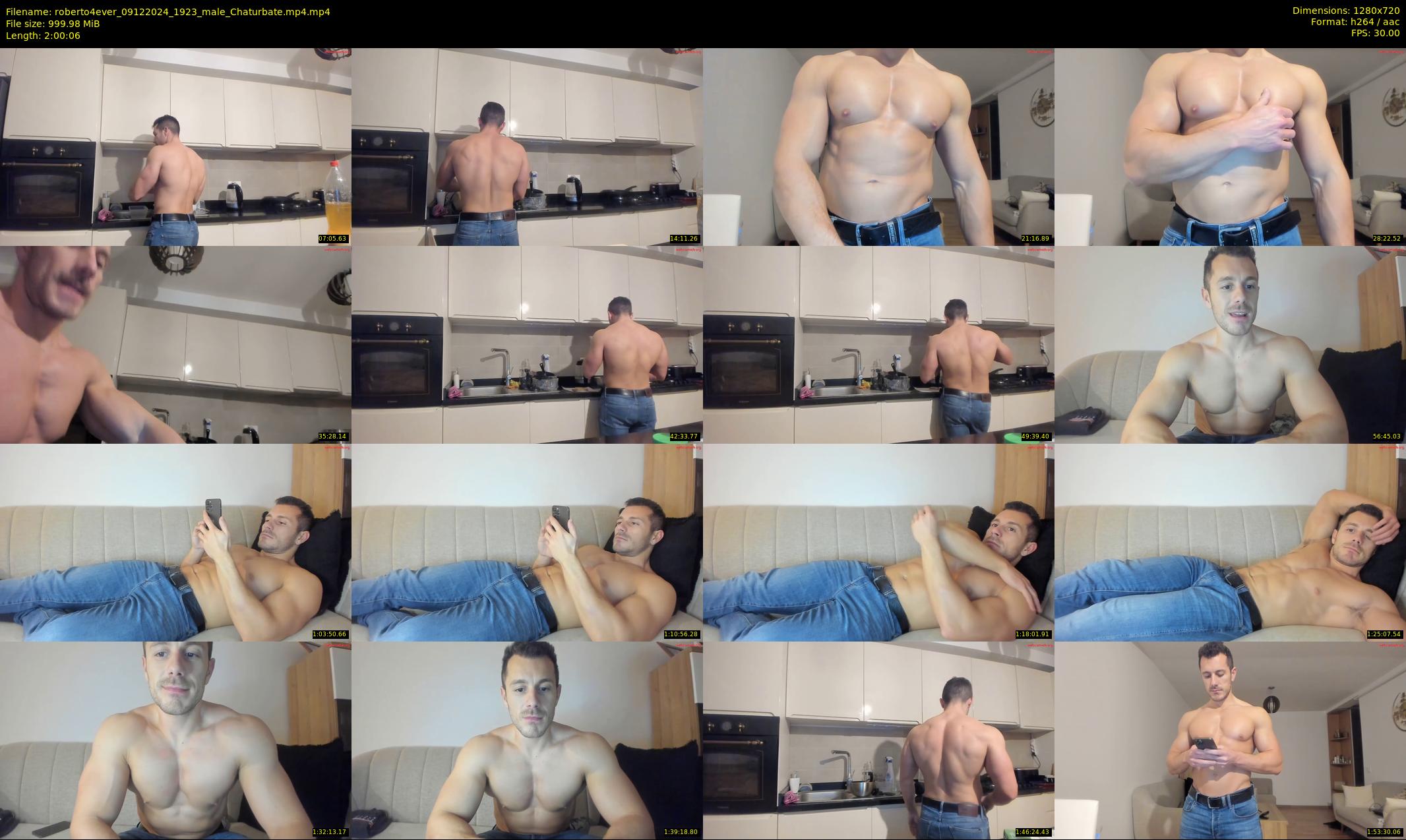 roberto4ever — 121 minute Chaturbate male cam show recording, 720p, Dec 9, 2024