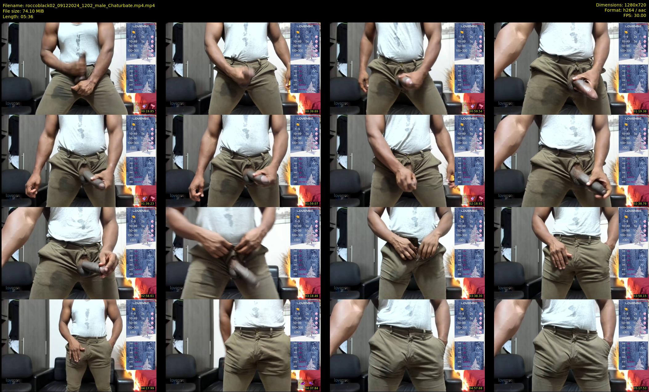 roccoblack02 — 6 minute Chaturbate male cam show recording, 720p, Dec 9, 2024