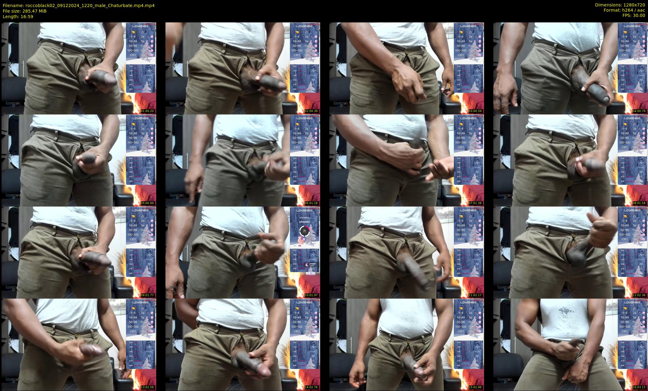 roccoblack02 — 17 minute Chaturbate male cam show recording, 720p, Dec 9, 2024