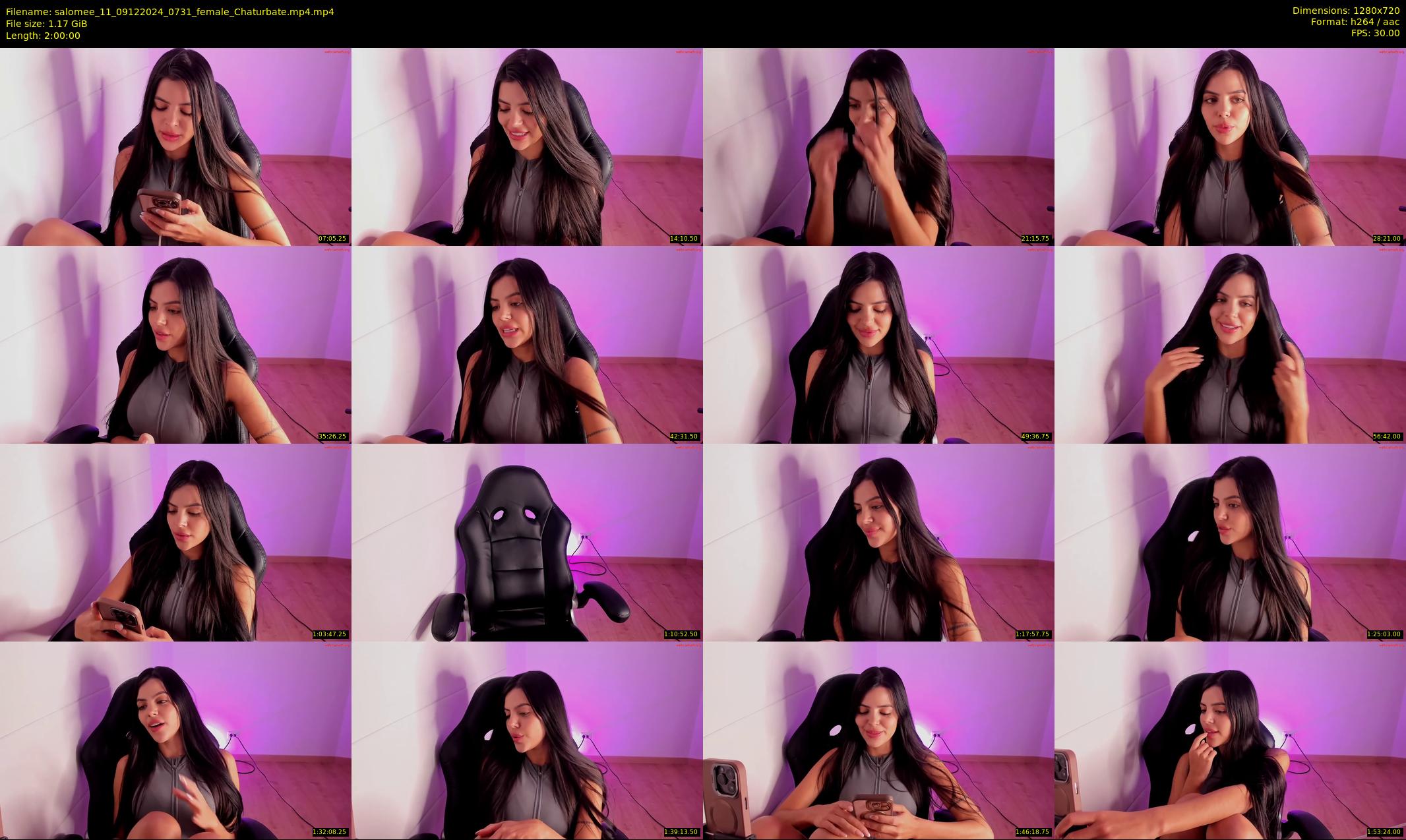 salomee_11 — 120 minute Chaturbate female cam show recording, 720p, Dec 9, 2024