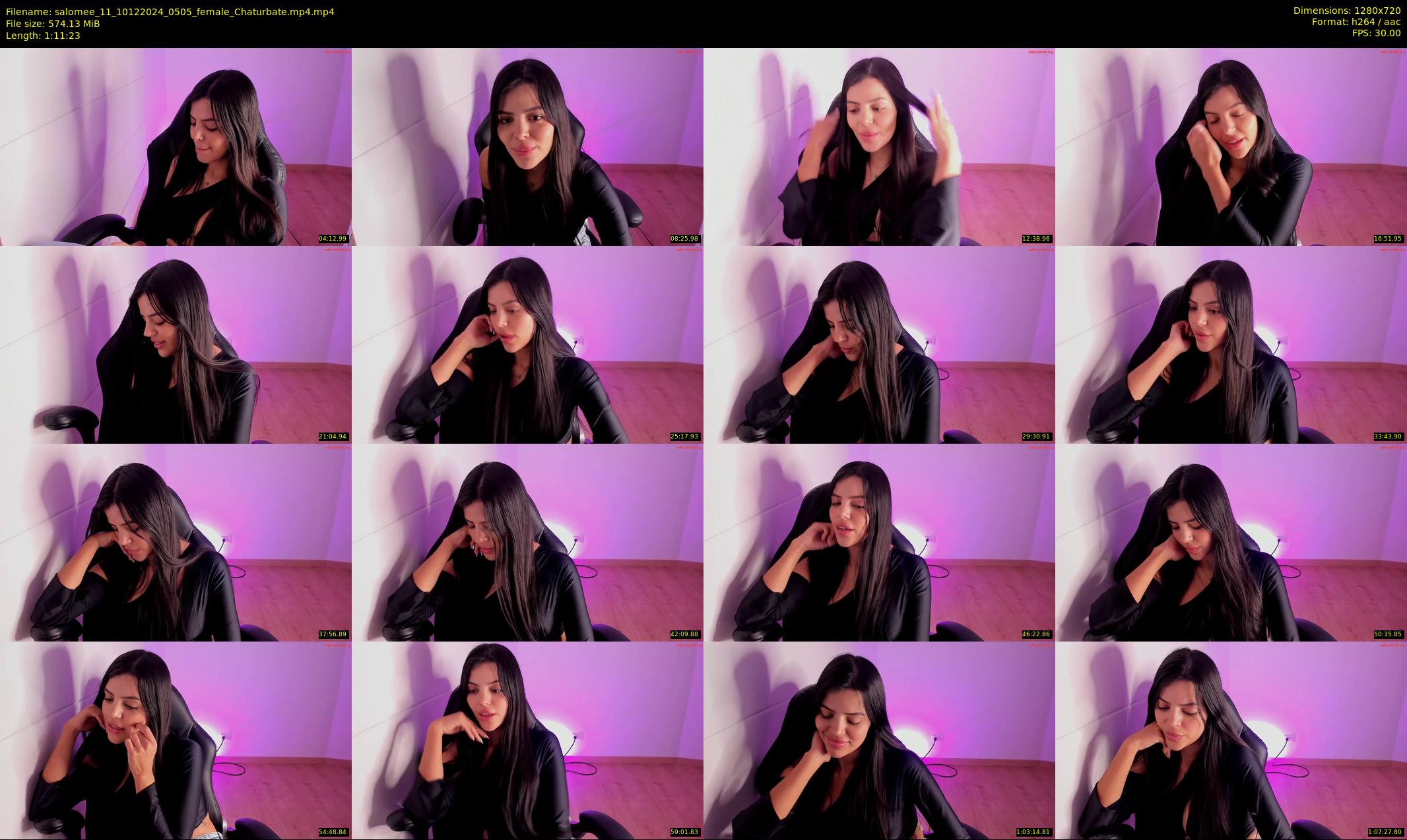 salomee_11 — 72 minute Chaturbate female cam show recording, 720p, Dec 10, 2024