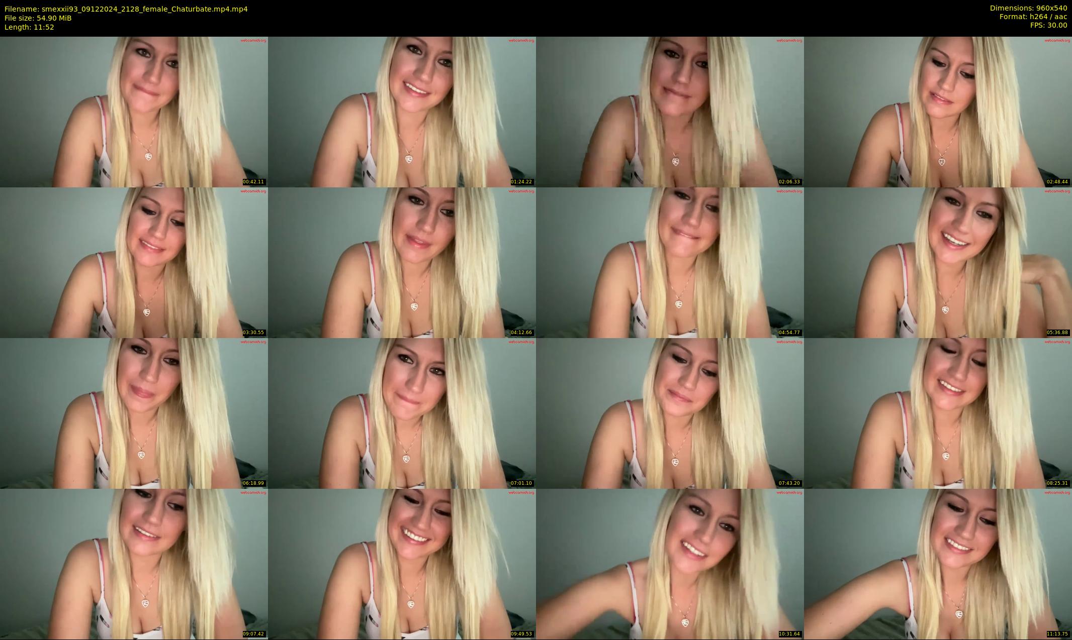 smexxii93 — 12 minute Chaturbate female cam show recording, 480p, Dec 9, 2024