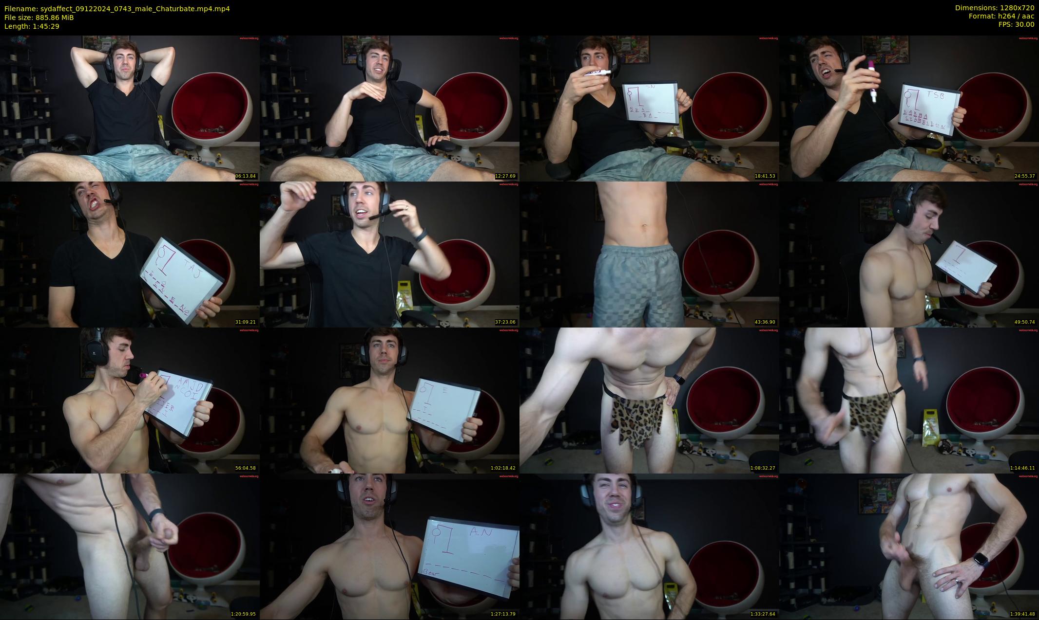 sydaffect — 106 minute Chaturbate male cam show recording, 720p, Dec 9, 2024