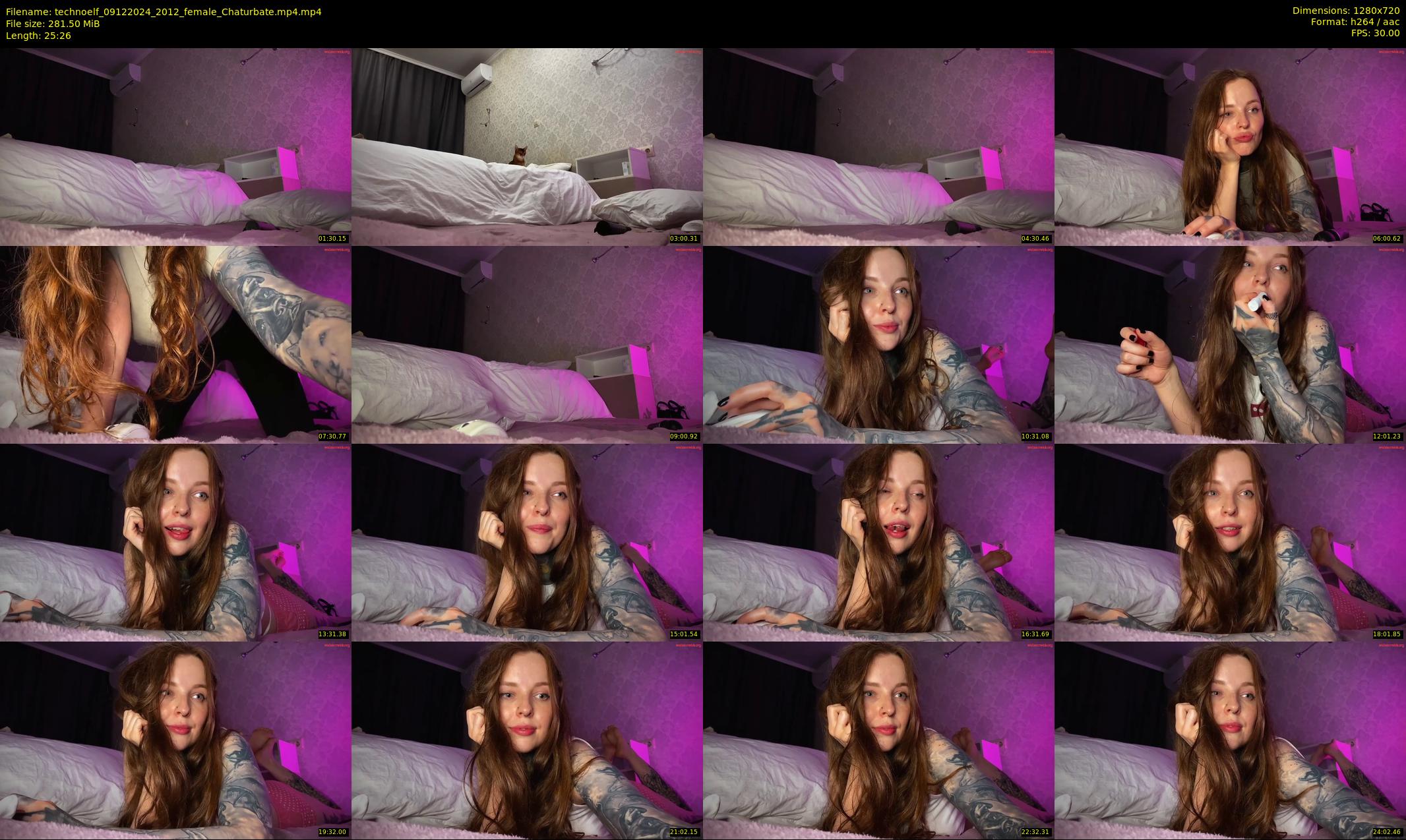 technoelf — 26 minute Chaturbate female cam show recording, 720p, Dec 9, 2024