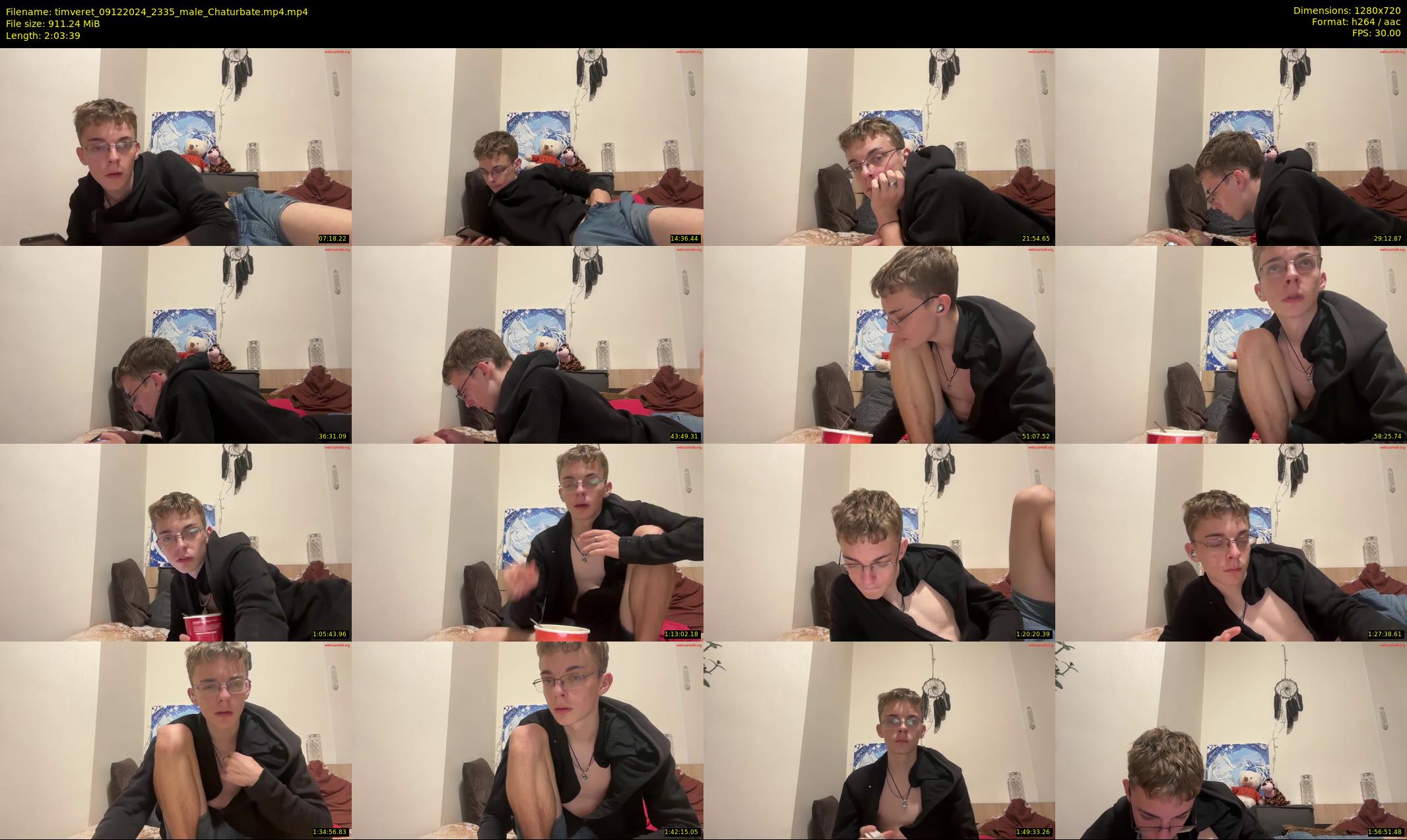 timveret — 124 minute Chaturbate male cam show recording, 720p, Dec 9, 2024
