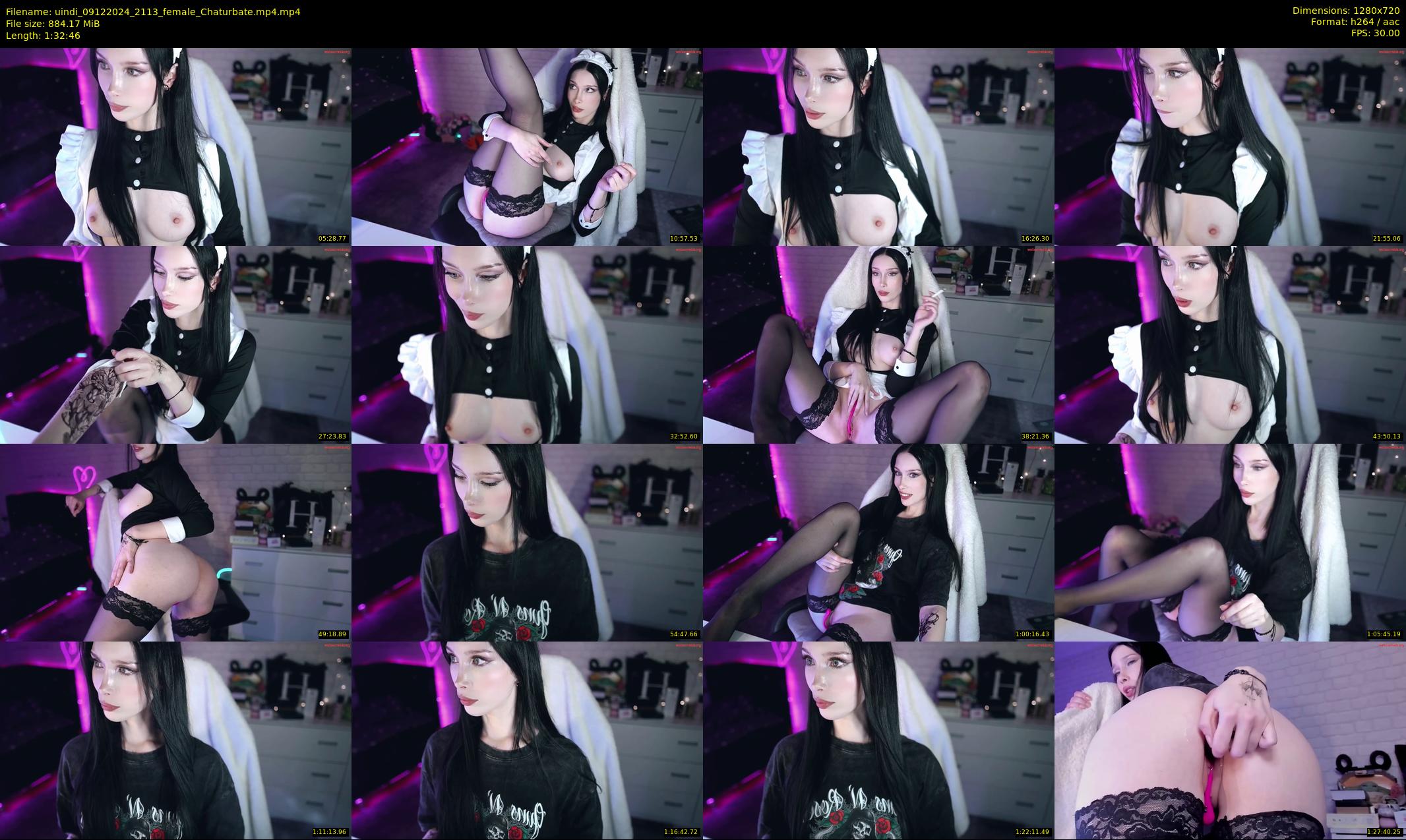 uindi — 93 minute Chaturbate female cam show recording, 720p, Dec 9, 2024