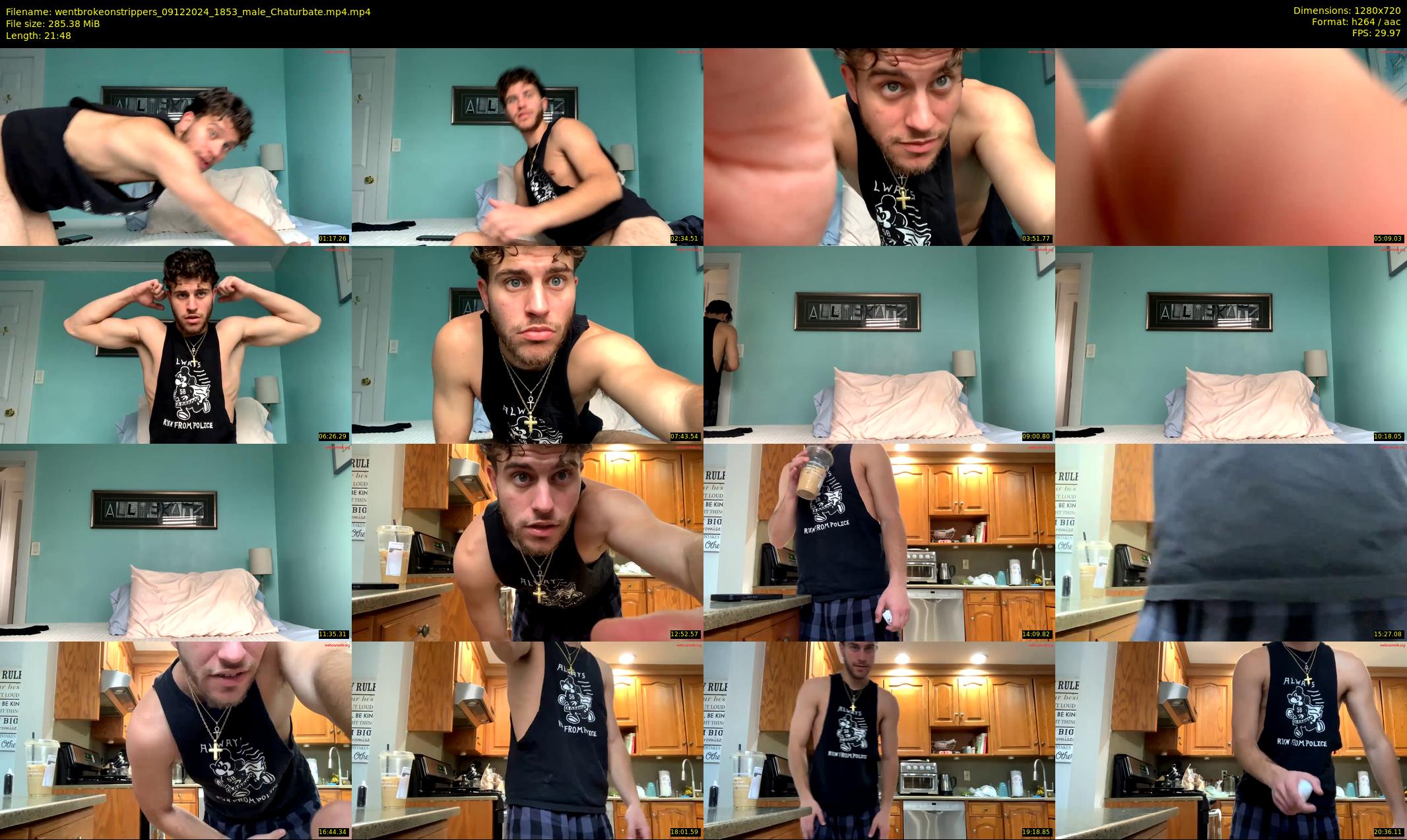 wentbrokeonstrippers — 22 minute Chaturbate male cam show recording, 720p, Dec 9, 2024