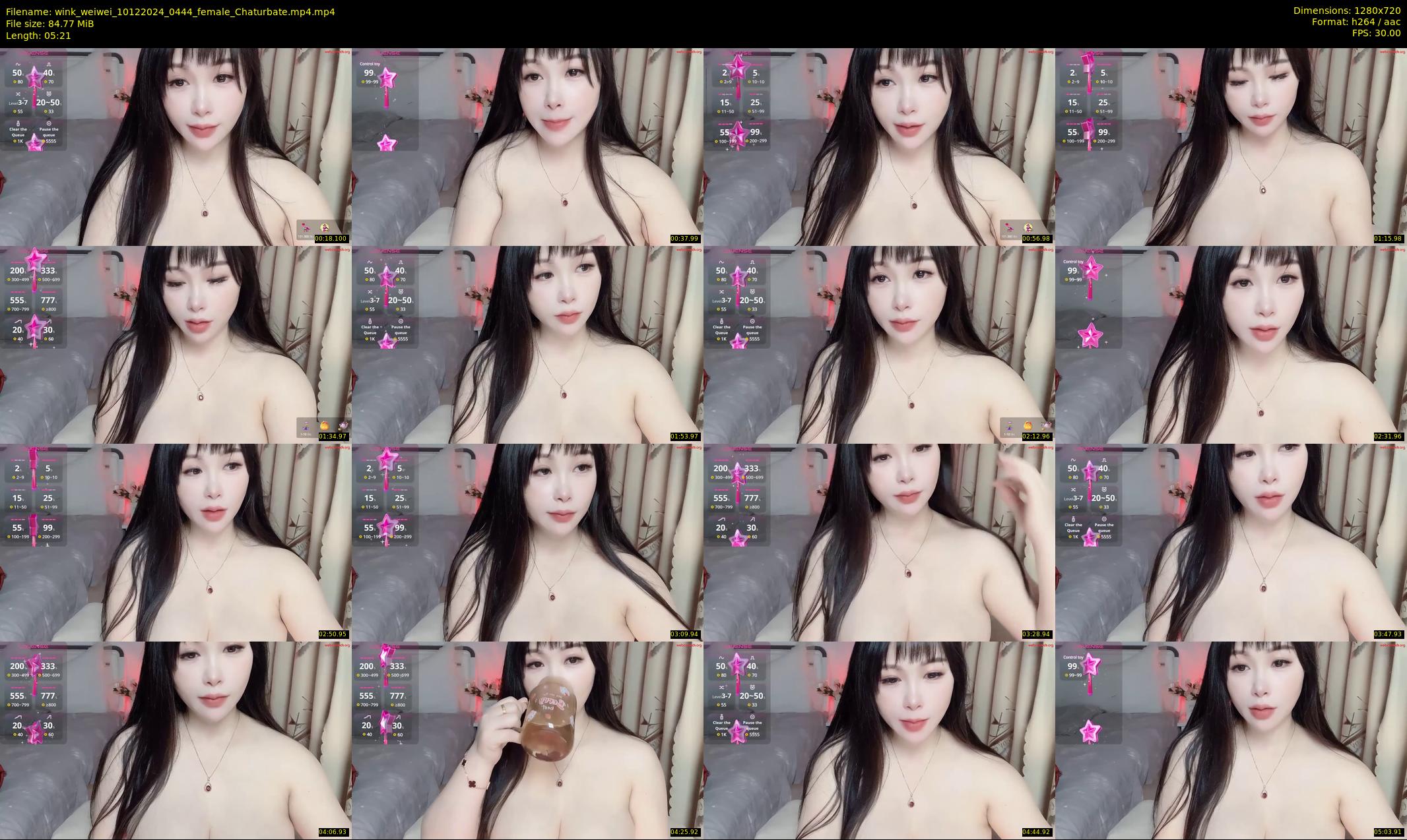 wink_weiwei — 6 minute Chaturbate female cam show recording, 720p, Dec 10, 2024
