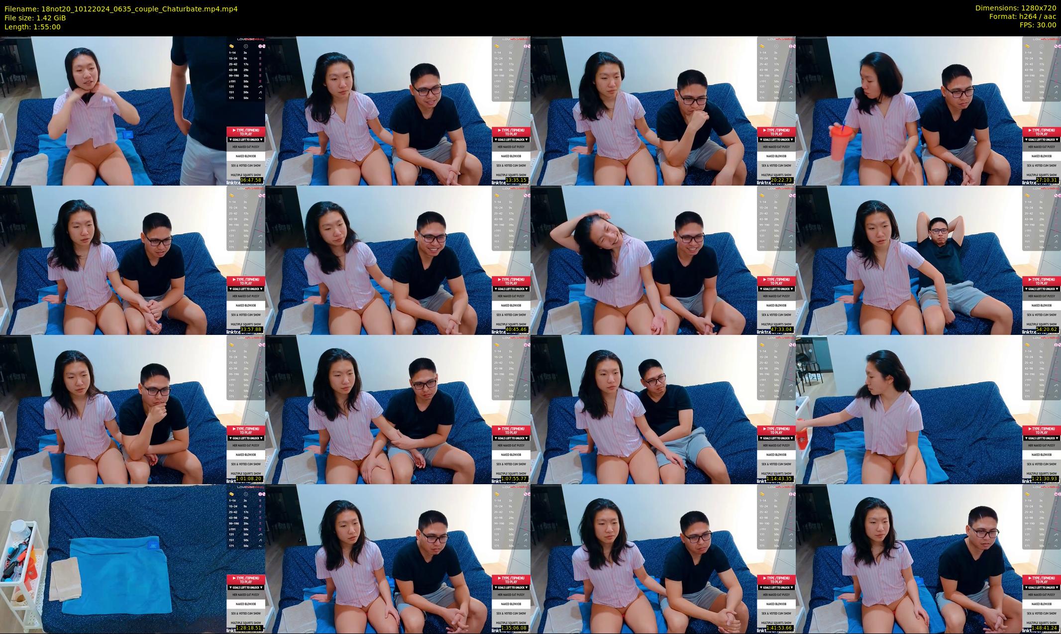 18not20 — 115 minute Chaturbate couple cam show recording, 720p, Dec 10, 2024