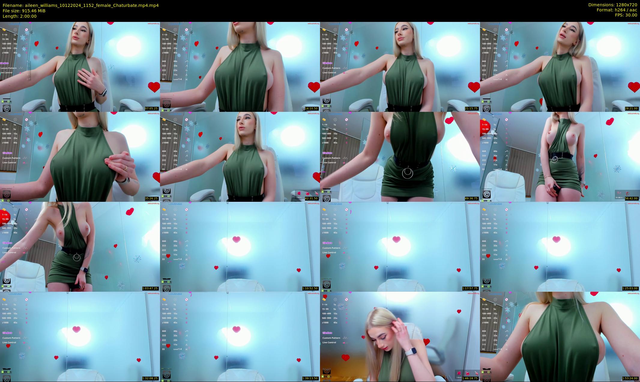 aileen_williams — 120 minute Chaturbate female cam show recording, 720p, Dec 10, 2024