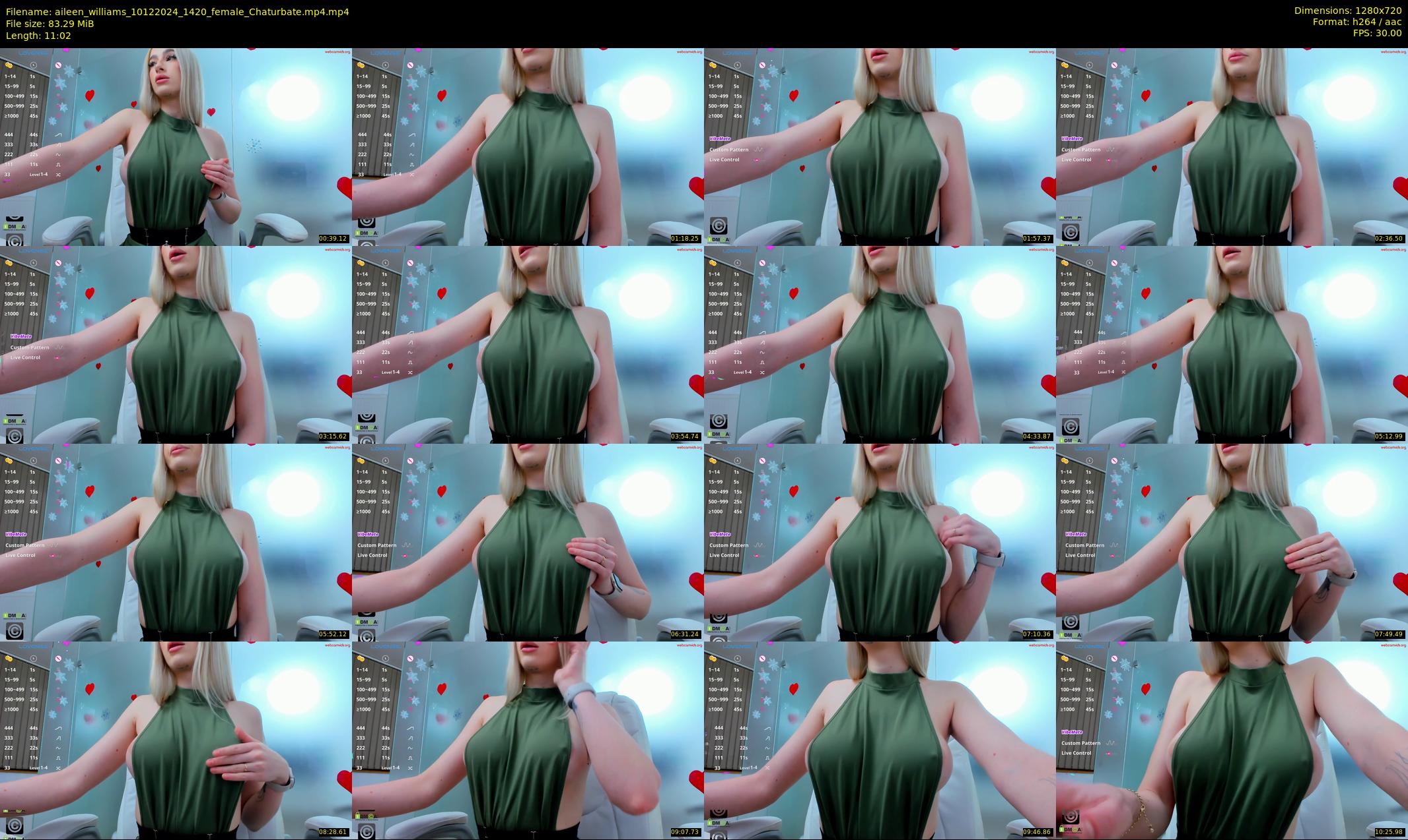 aileen_williams — 12 minute Chaturbate female cam show recording, 720p, Dec 10, 2024