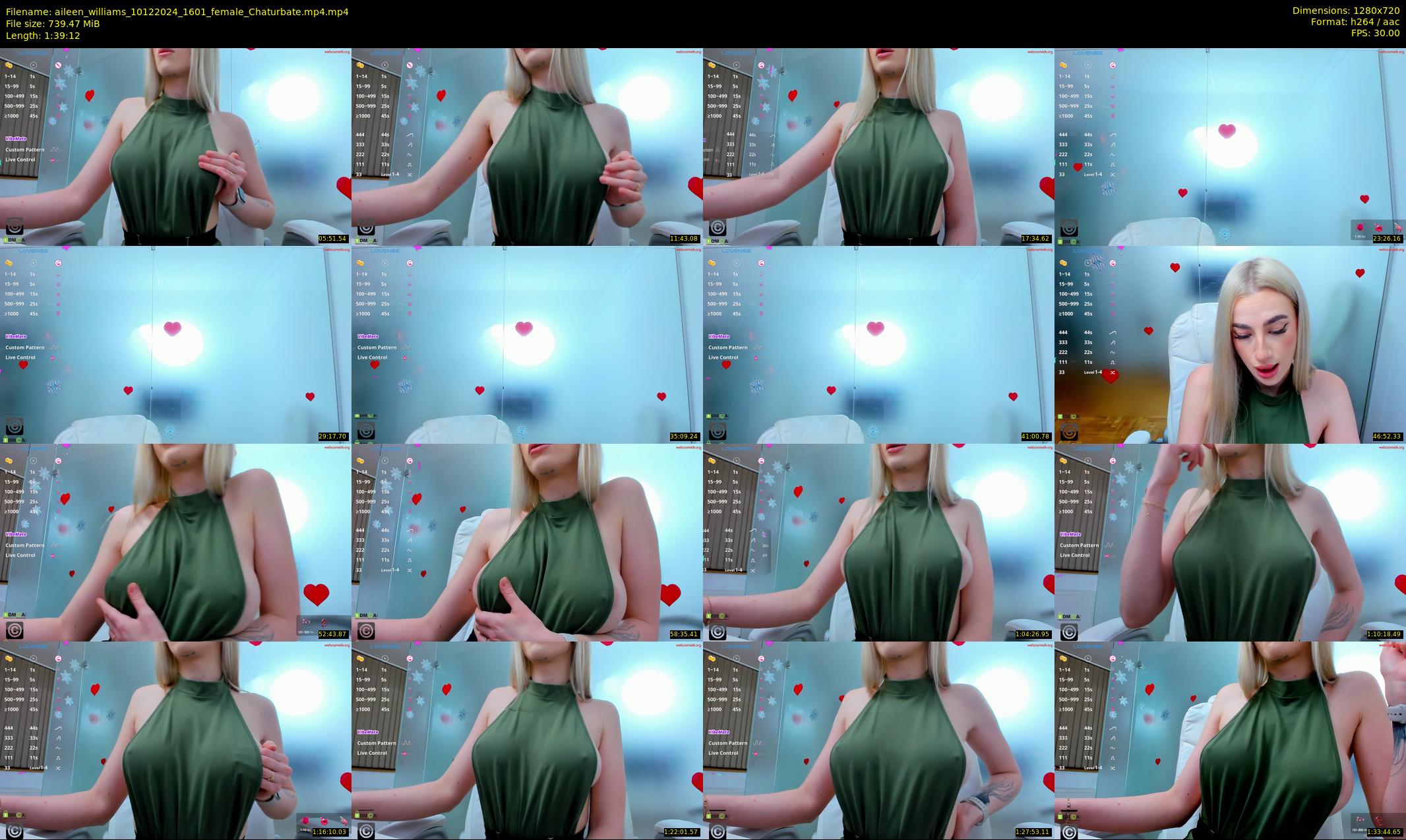 aileen_williams — 100 minute Chaturbate female cam show recording, 720p, Dec 10, 2024