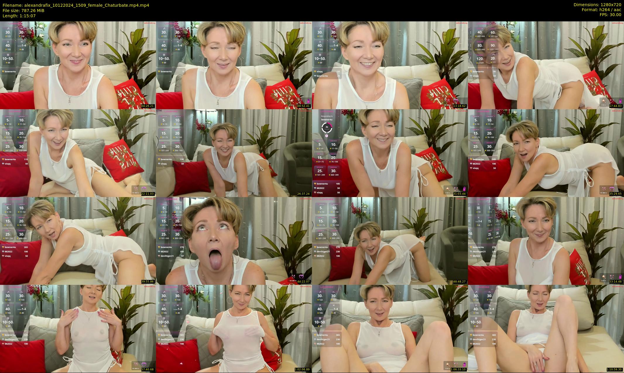 alexandrafix — 76 minute Chaturbate female cam show recording, 720p, Dec 10, 2024