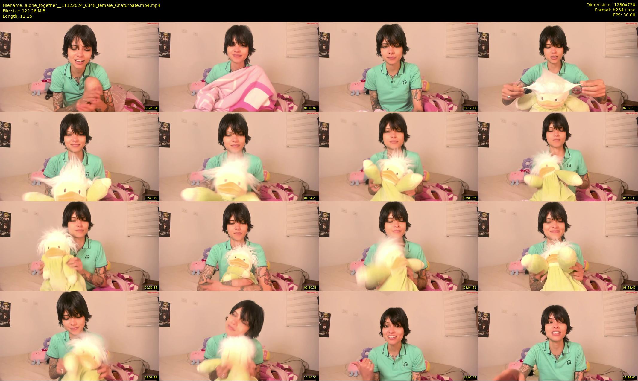alone_together_ — 13 minute Chaturbate female cam show recording, 720p, Dec 11, 2024